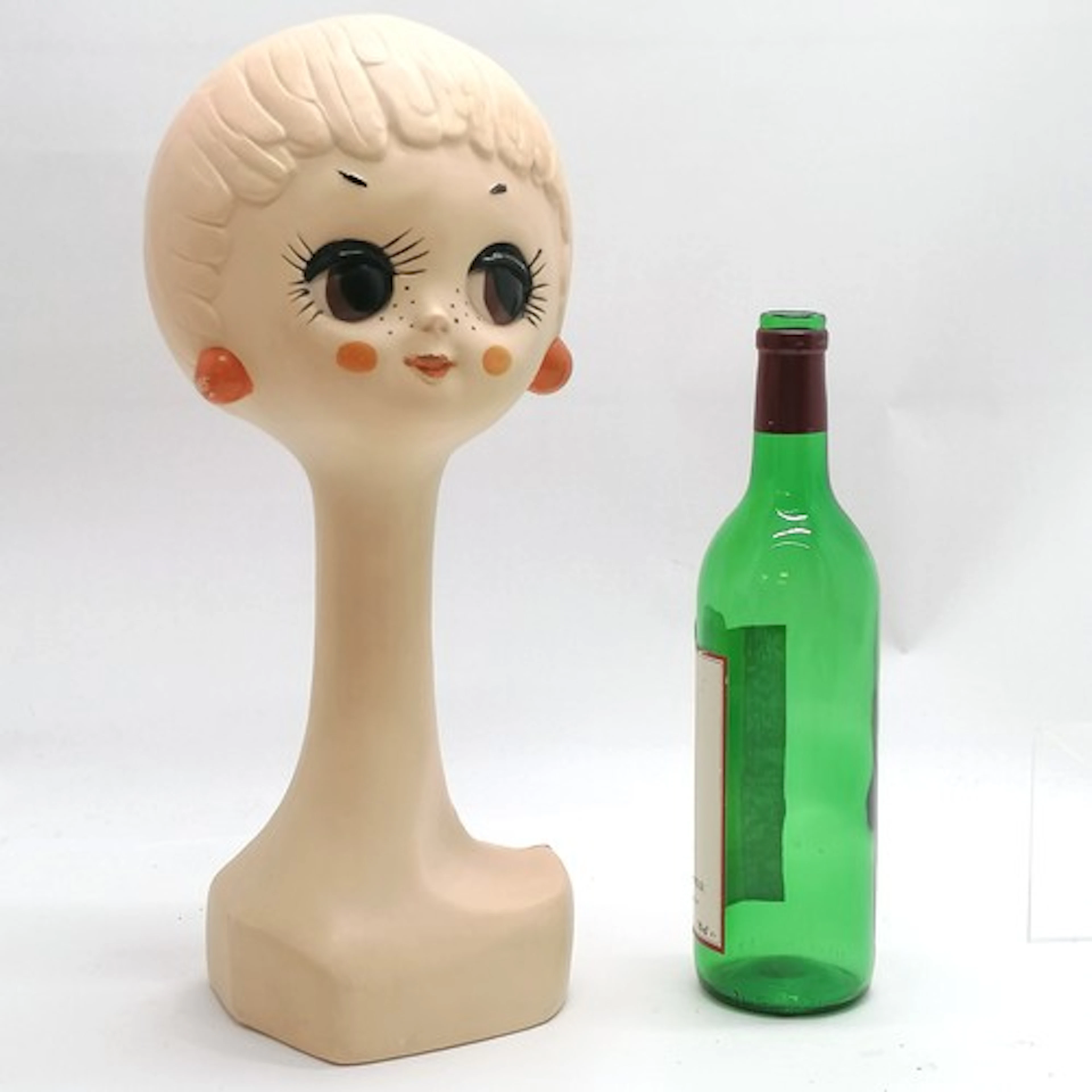 Twiggy vintage mannequin shop display head - 40cm and has so...