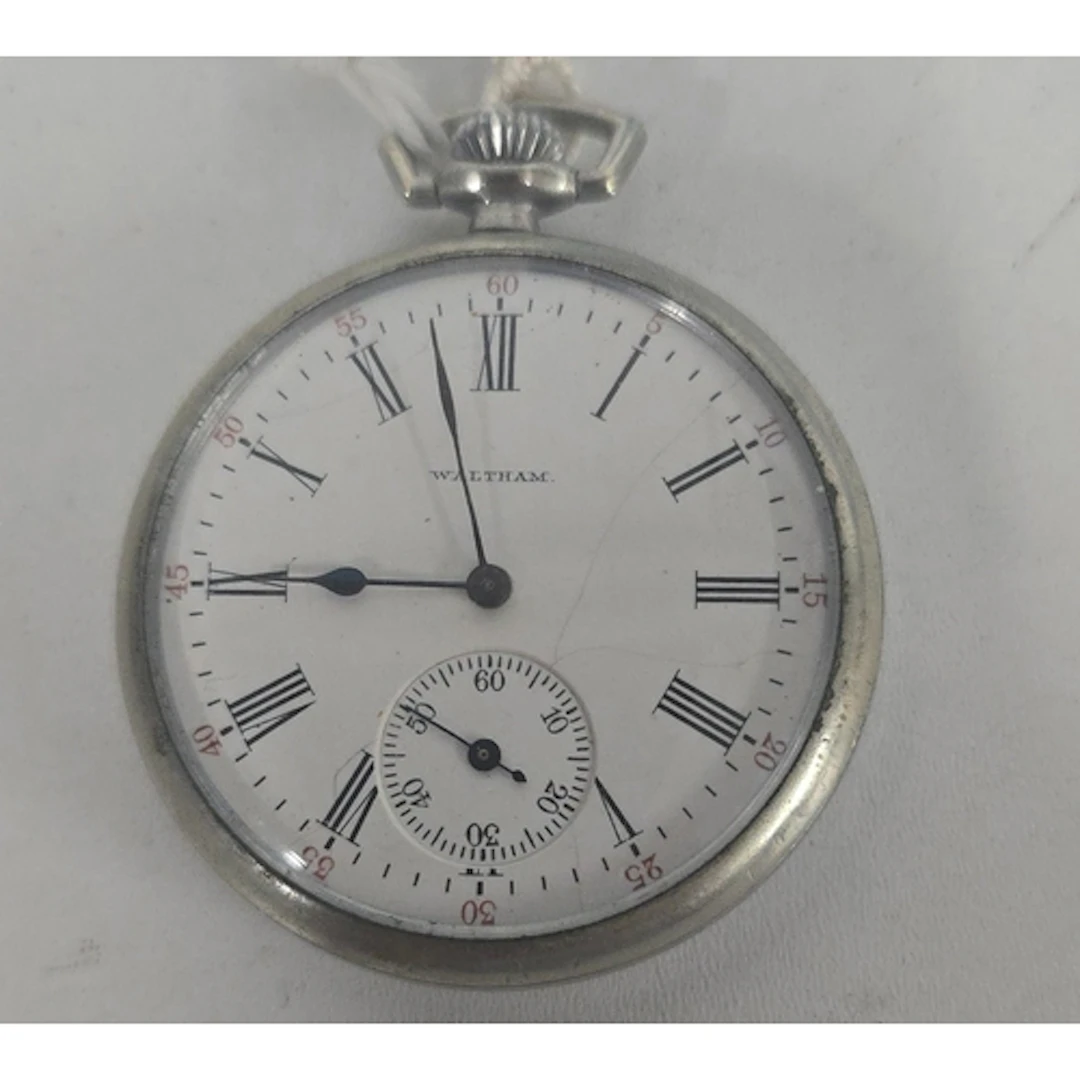 An small American pocket watch by A.W..W.Co., Waltham Mass.,...