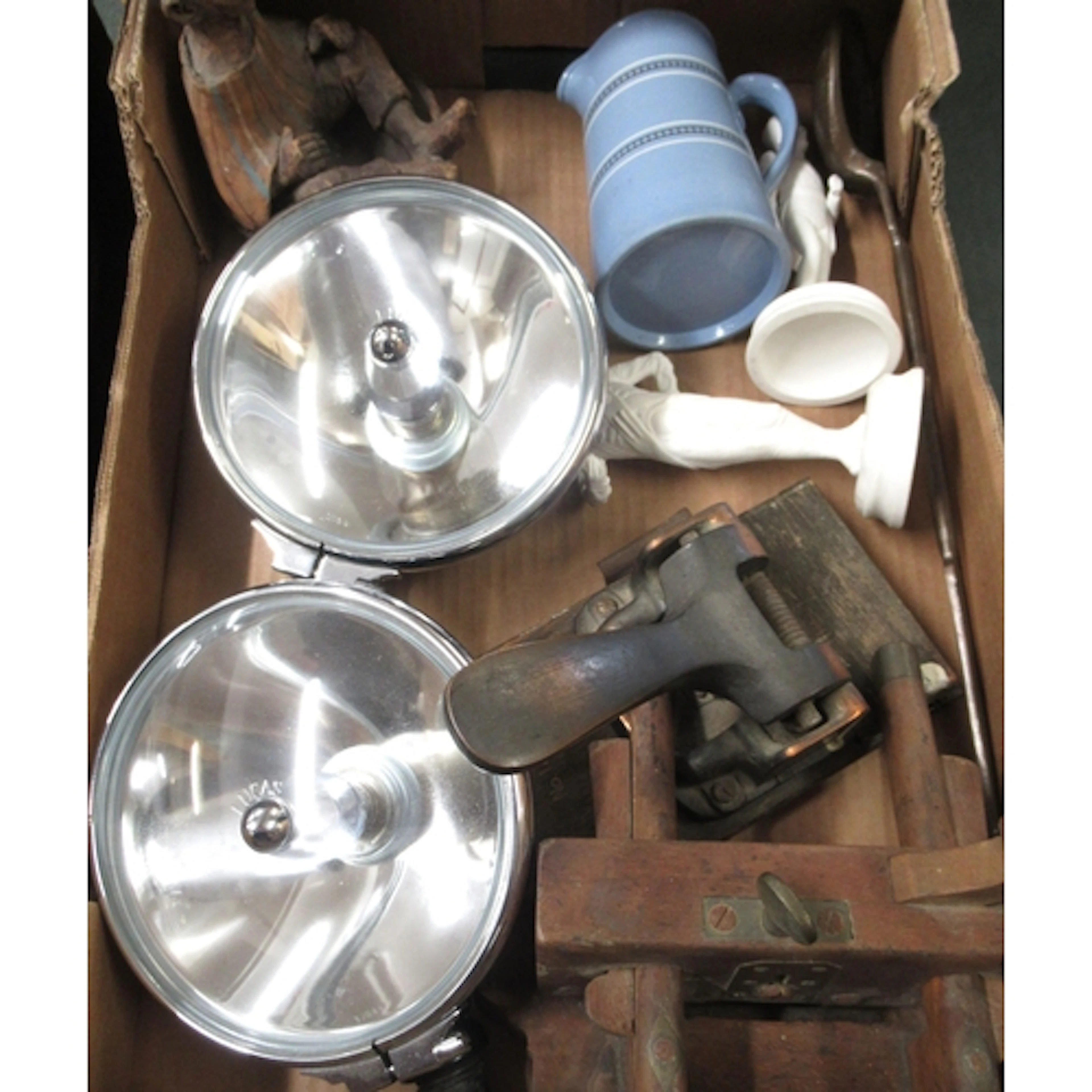 Box containing a quantity of various items, including pair o...