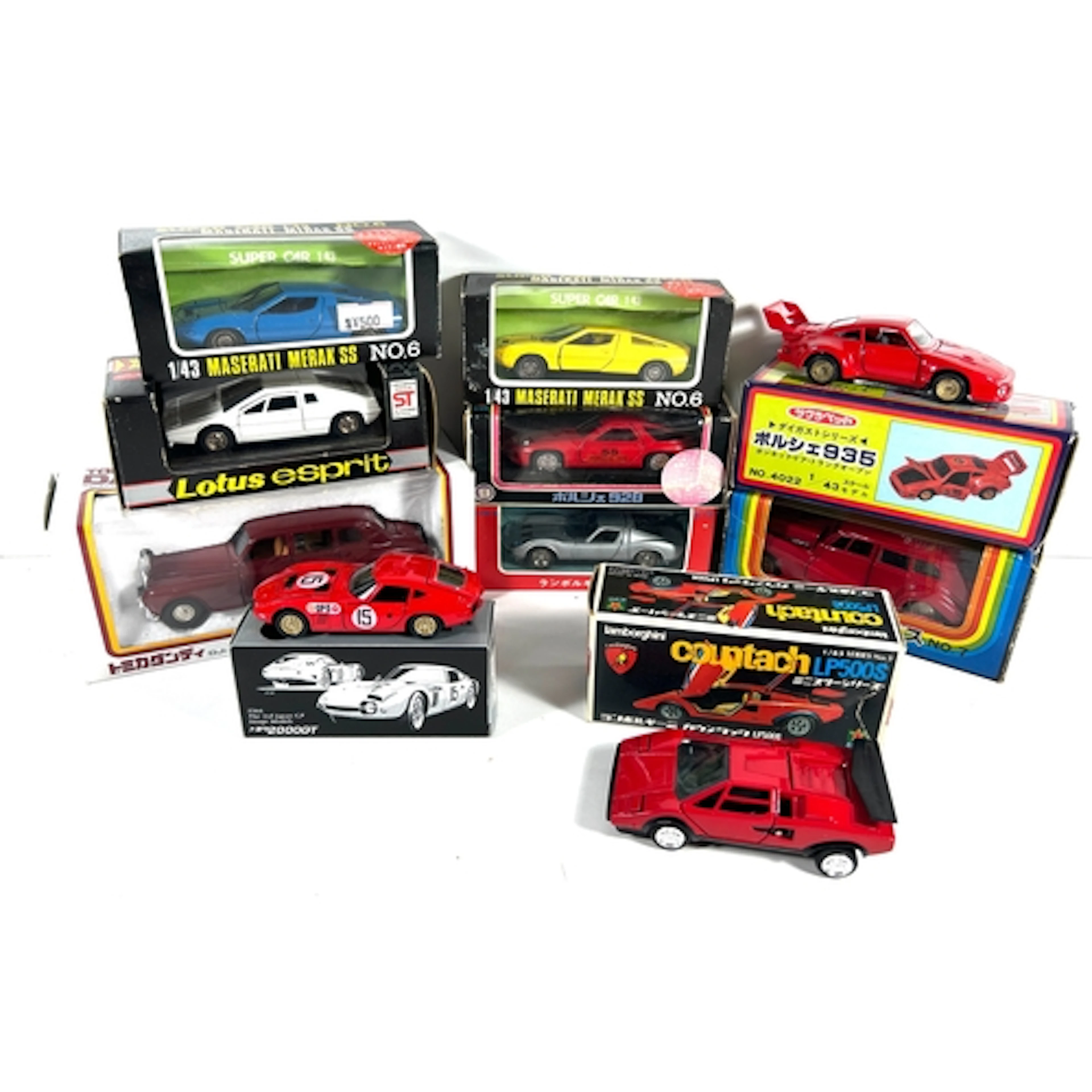 10 Japanese manufactured Cars. Mostly 1/43 scale. Including ...