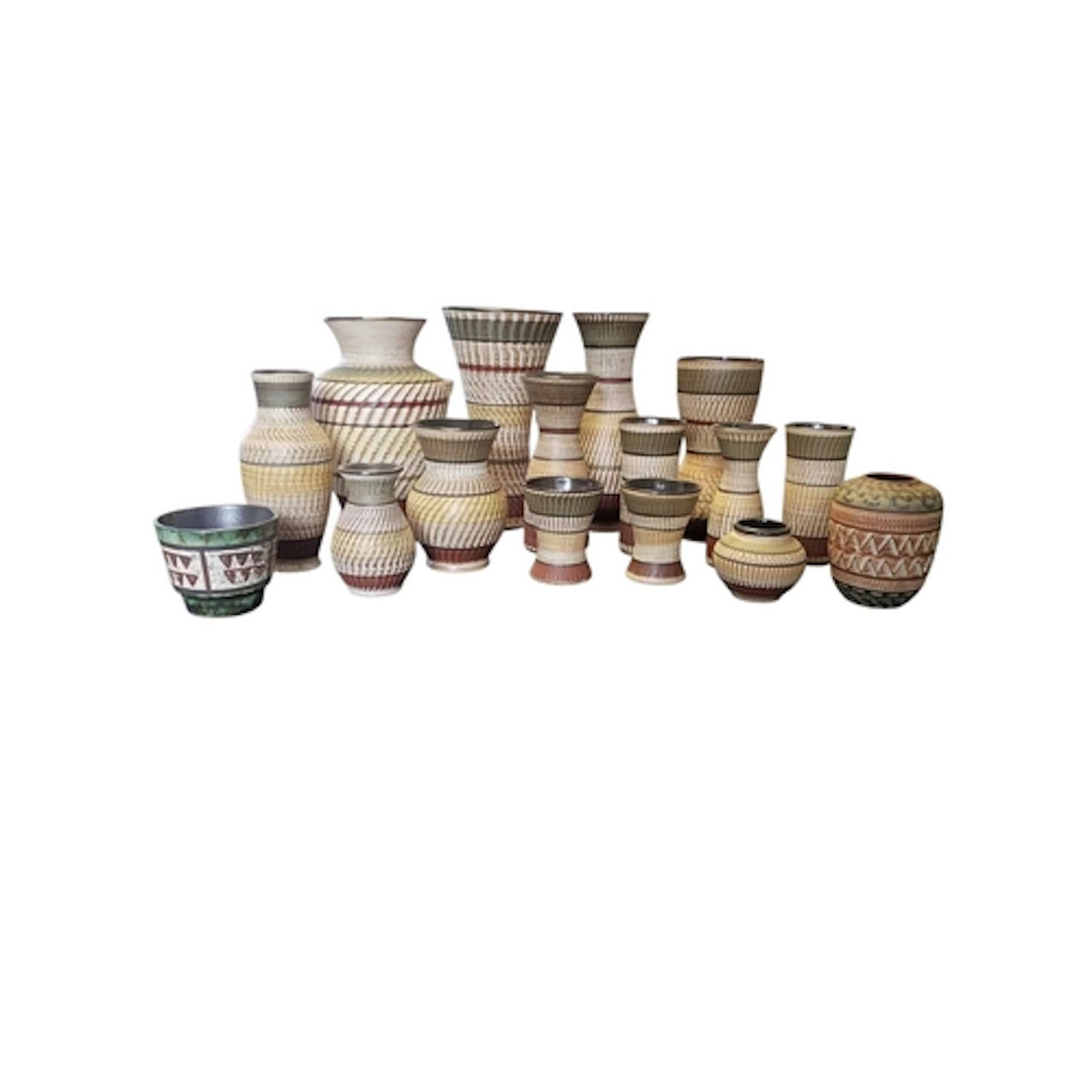 Collection of late 20th century West German Dee Cee pottery....