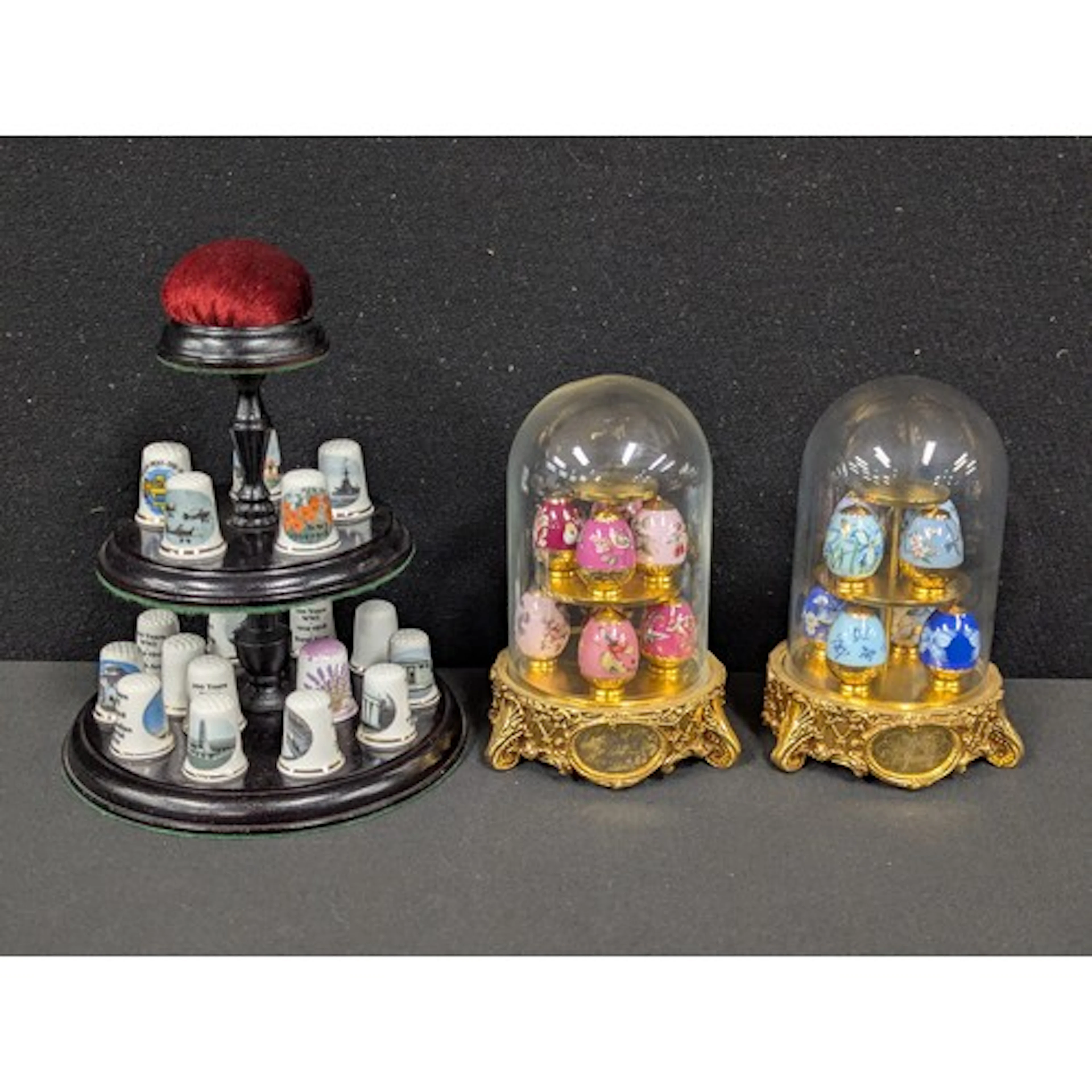 A "House of Faberge" Ruby Garden pattern collection of minia...