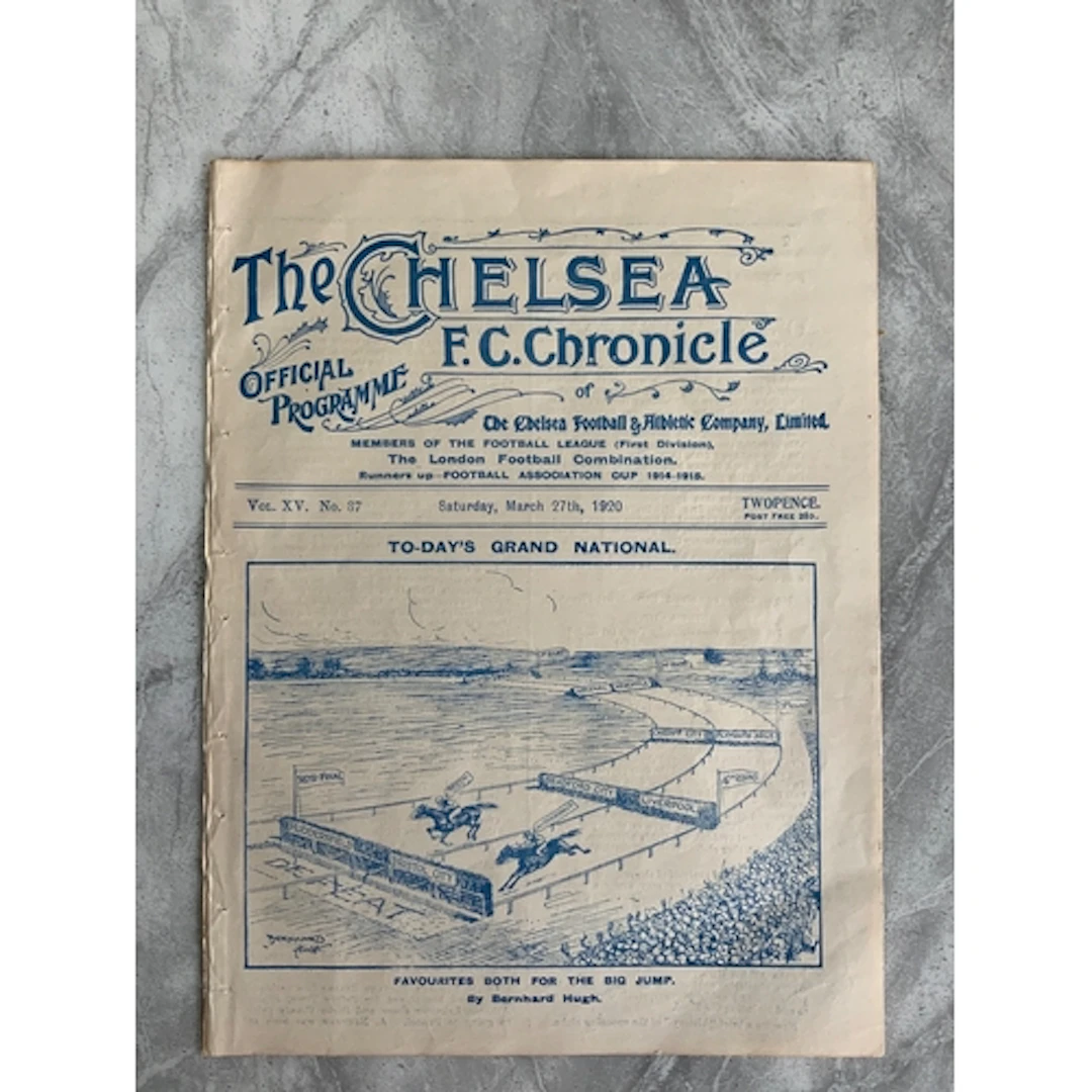 1920 FA Cup Semi Final Football Programme: Bristol City v Hu...