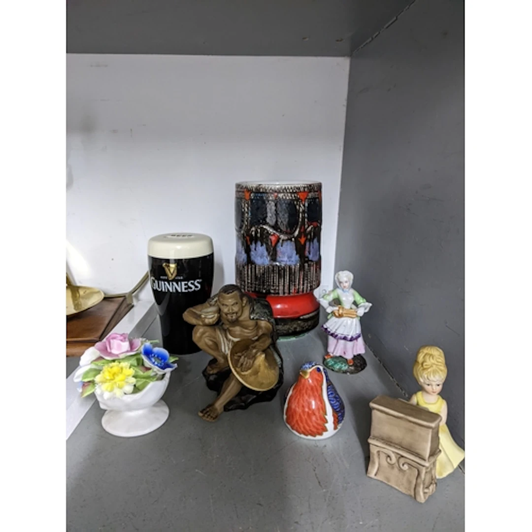 Ceramics to include a Poole pottery Delphis vase, Royal Crow...