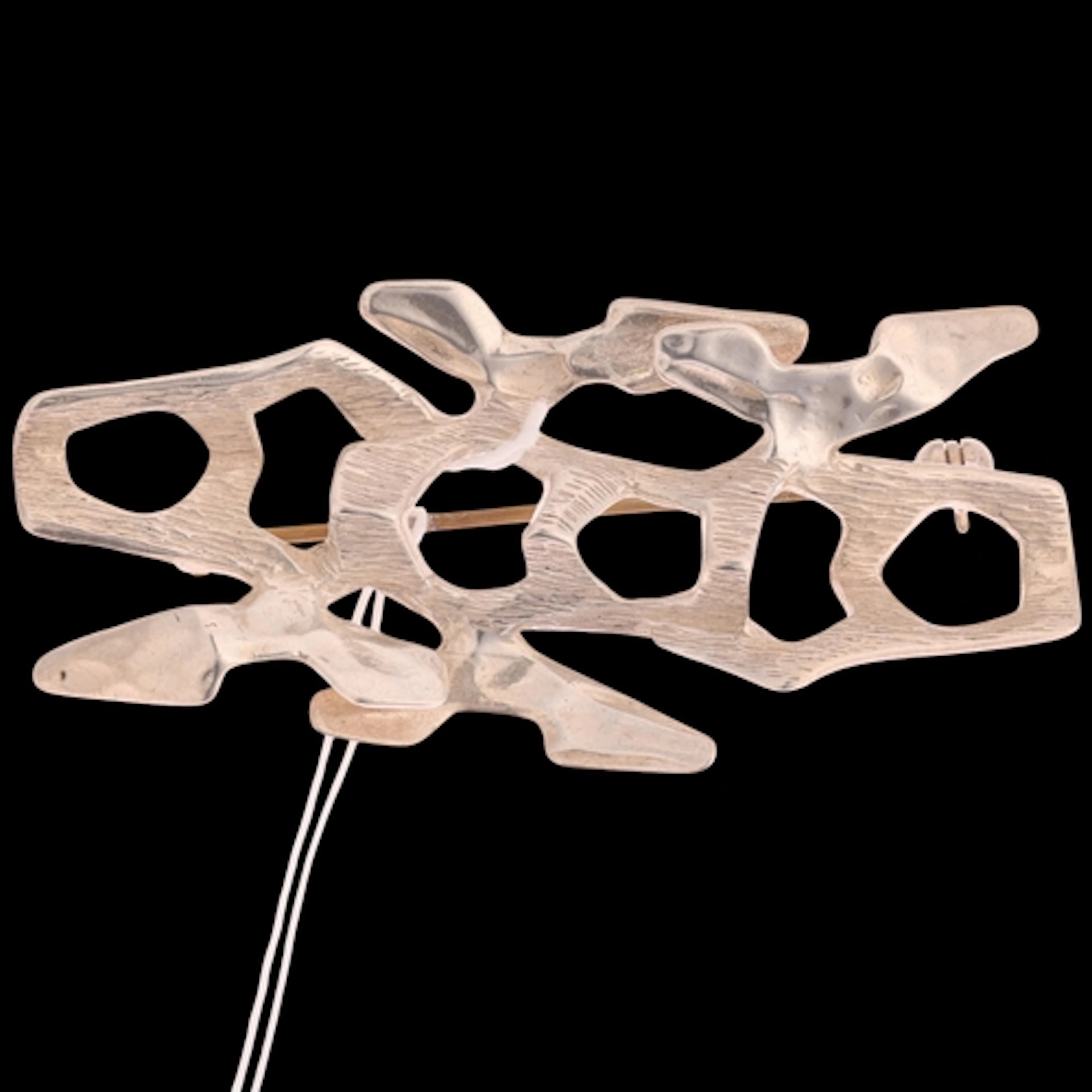 STUDIO ELSE & PAUL - a Norwegian brutalist sterling silver a...