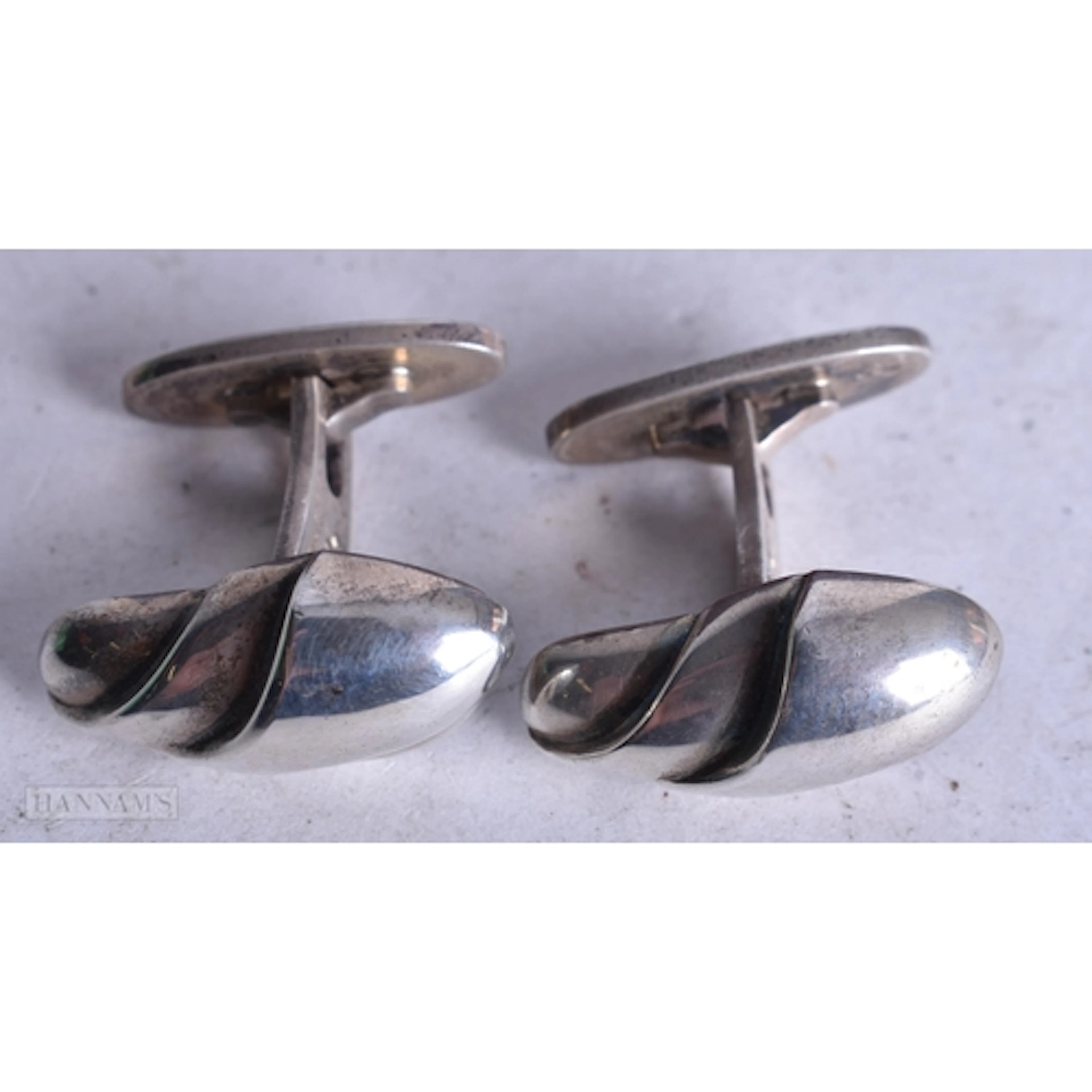 George Jensen Sterling Silver Cufflinks #148 by Ole Kortzau ...