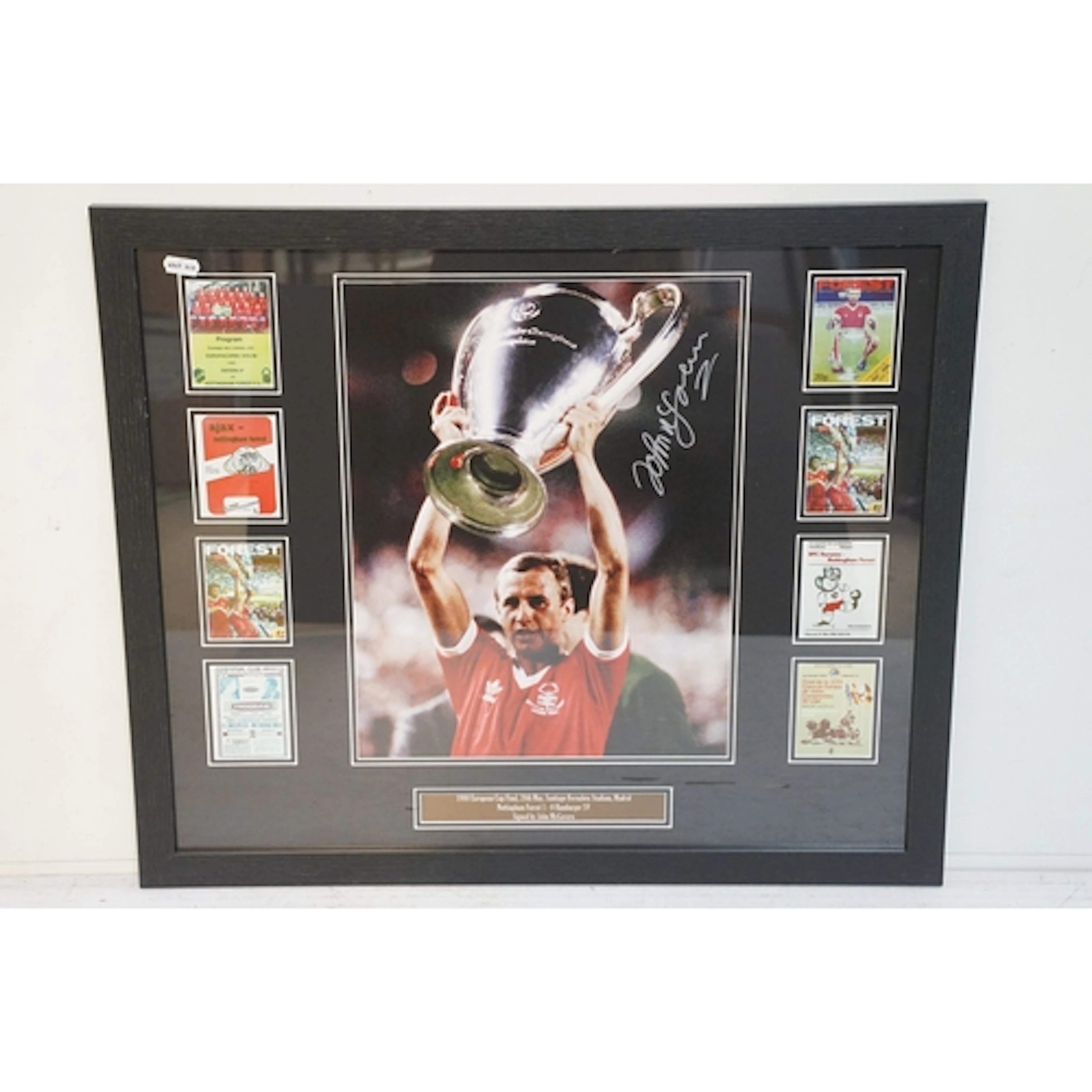 Football Memorabilia - Framed Nottingham Forest European Cup...
