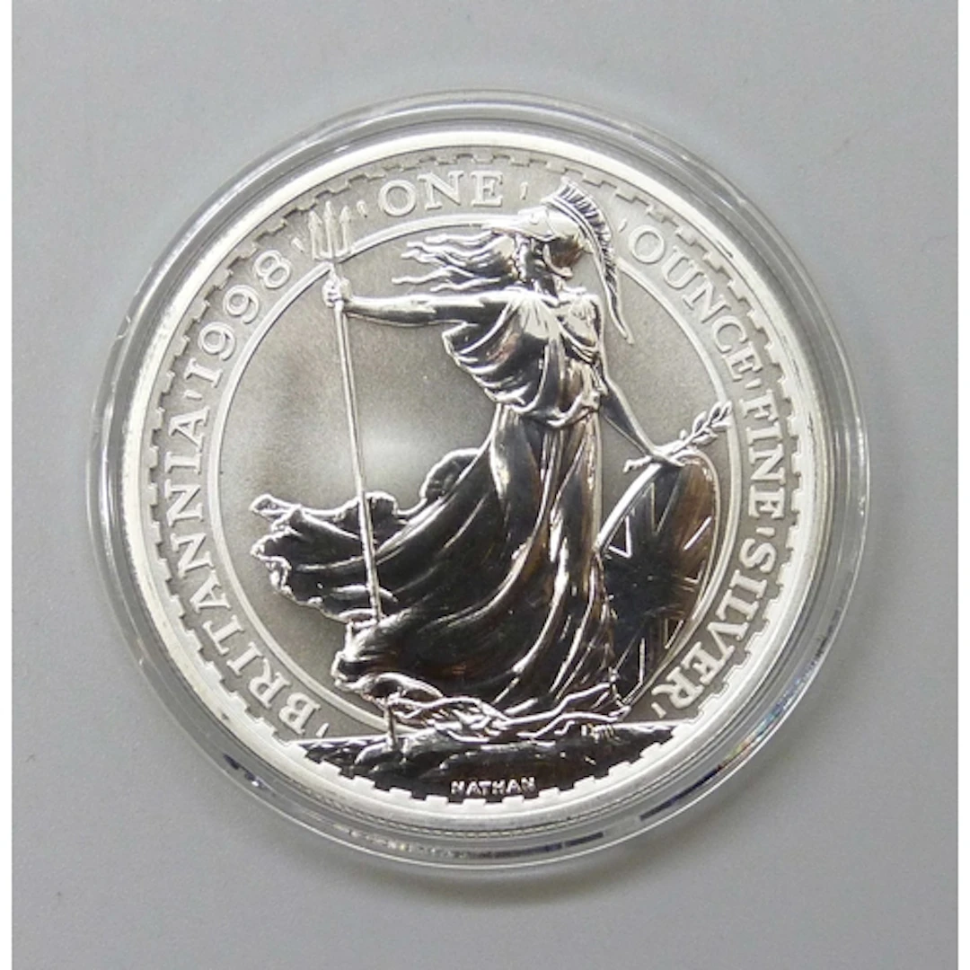 Coins - a 1998 silver Britannia 1oz coin, with certificate, ...
