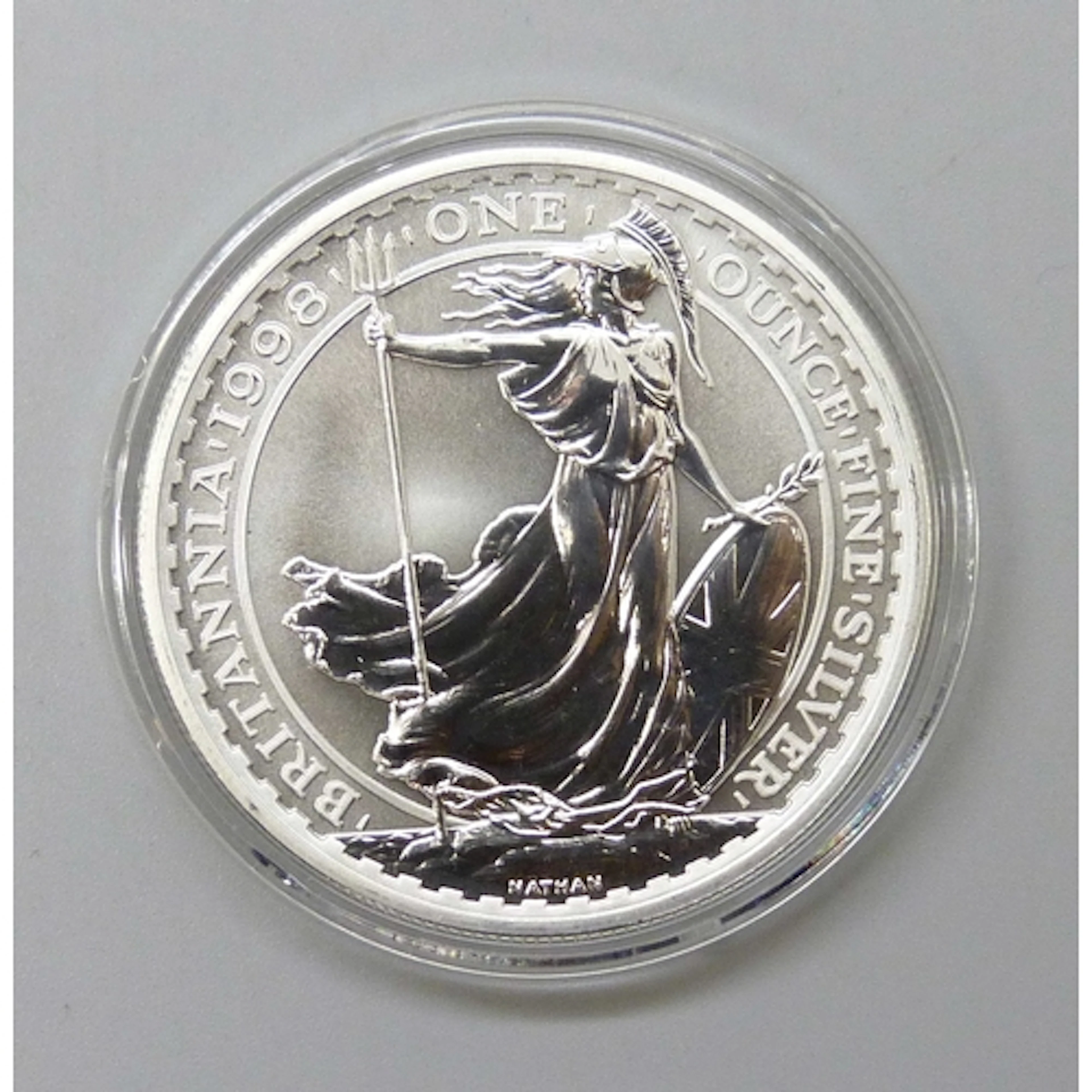 Coins - a 1998 silver Britannia 1oz coin, with certificate, ...