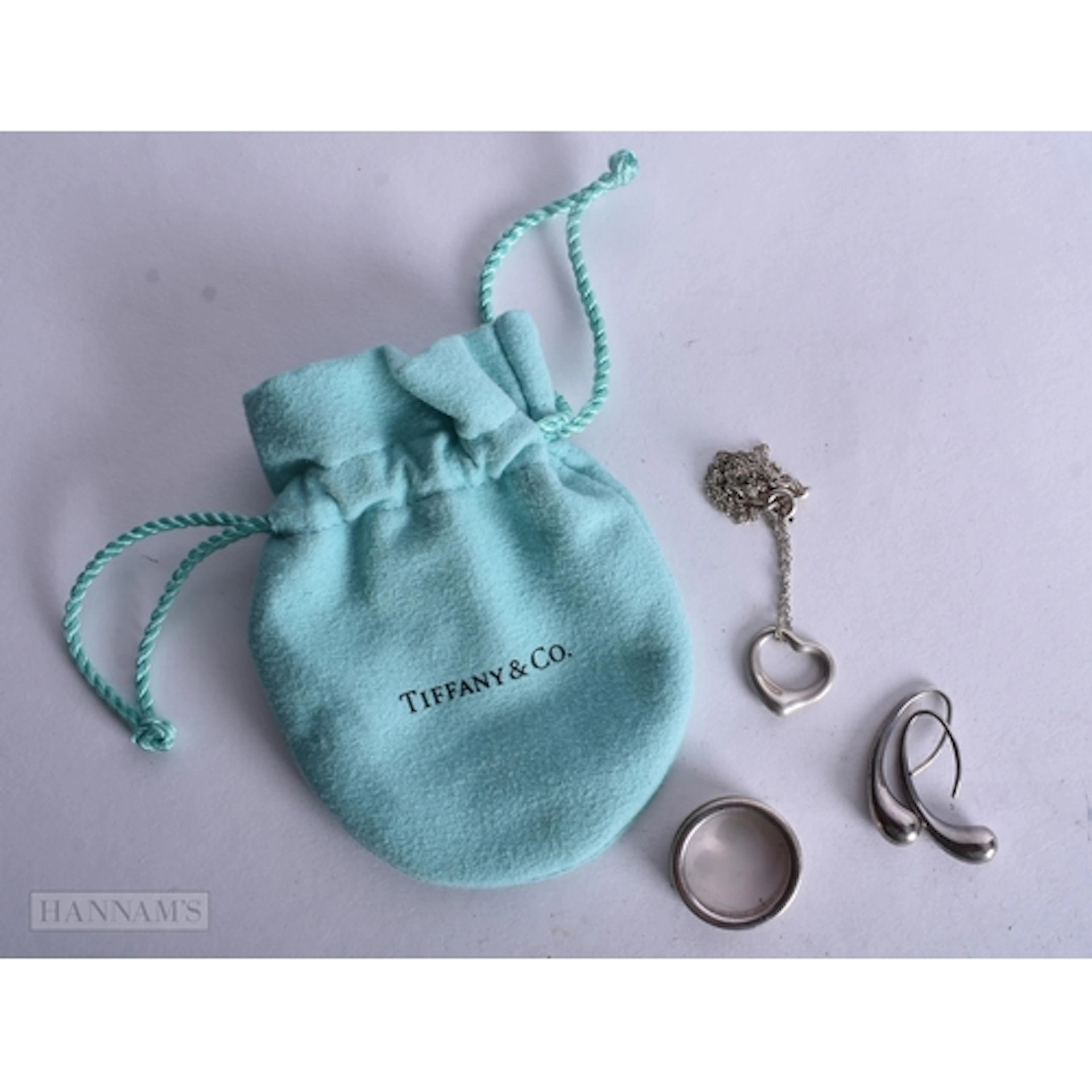 Collection of Sterling Silver Tiffany & Co Jewellery inc. El...