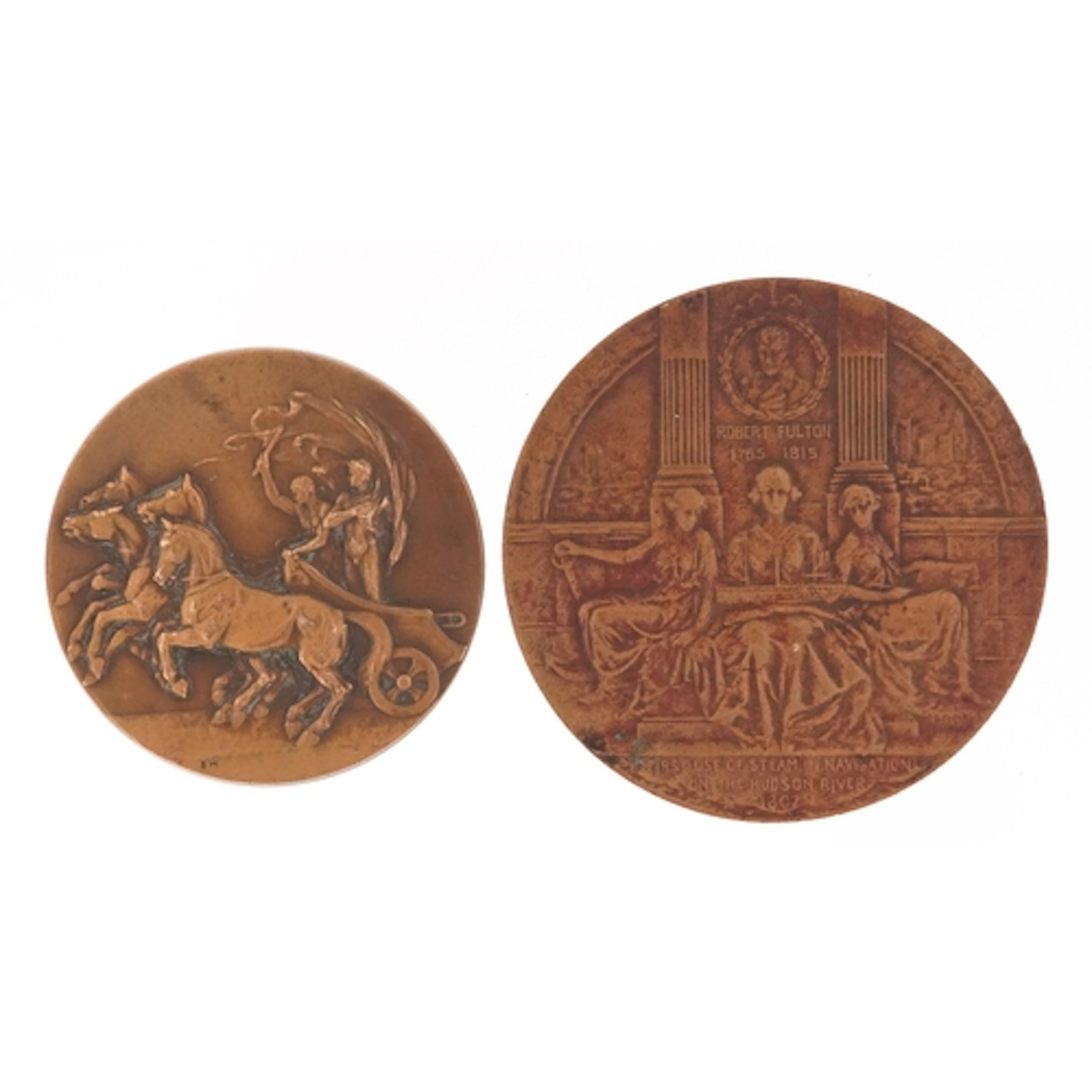 Henry Hudson and Robert Fulton American Numismatic Society b...