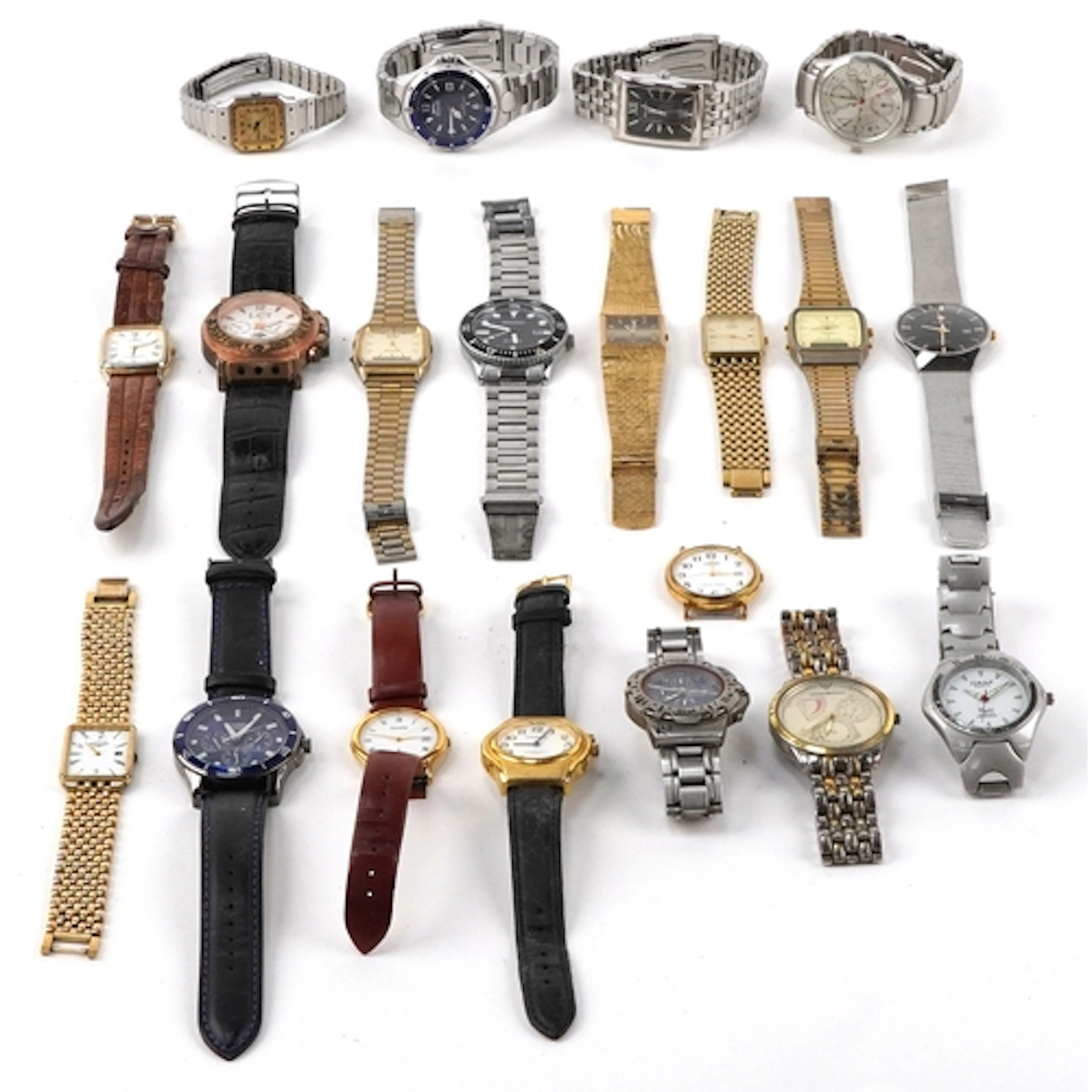 Vintage and later gentlemen's wristwatches including Rotary,...