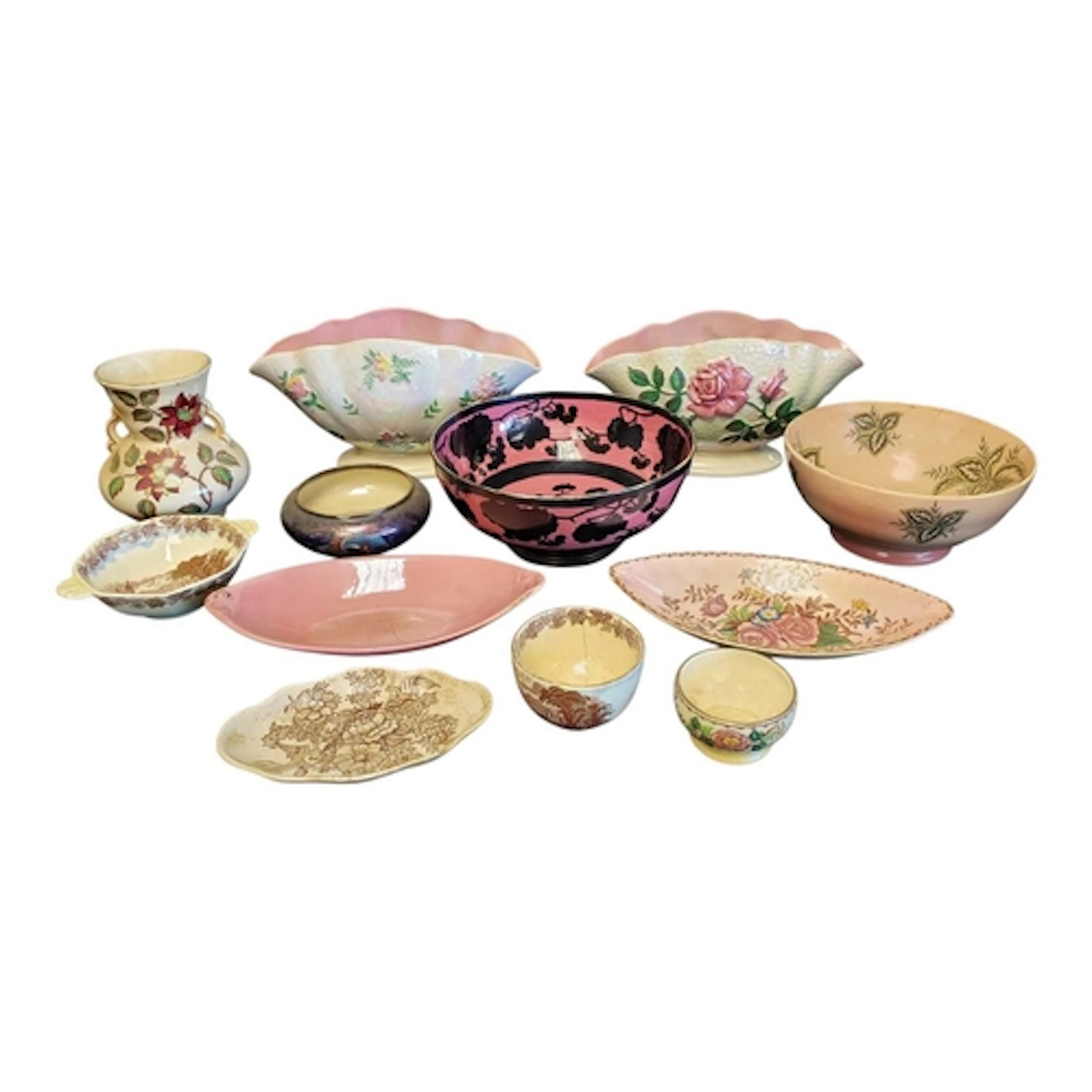 Maling - Collection of early to mid 20th century pottery pie...