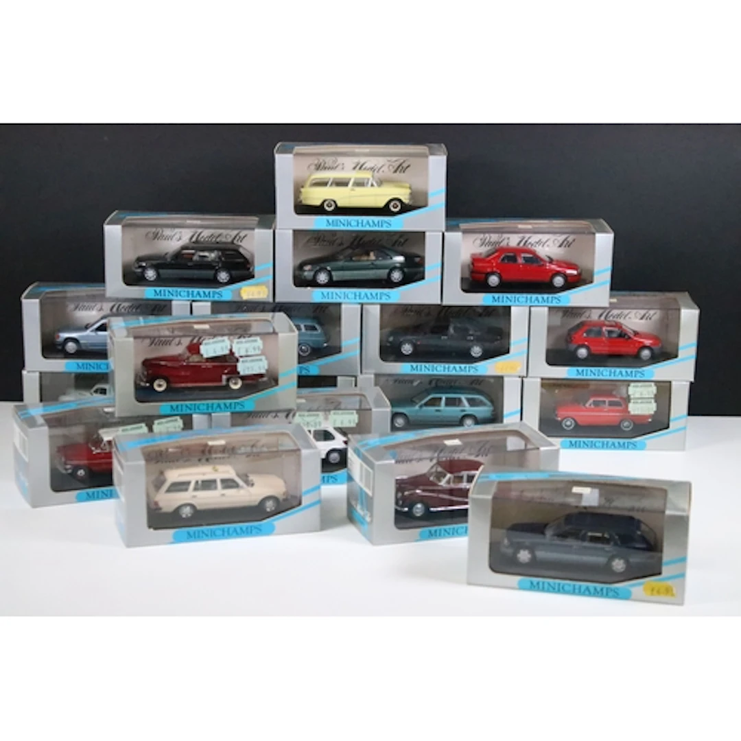 18 Boxed / cased Paul's Model Art Minichamps diecast models ...