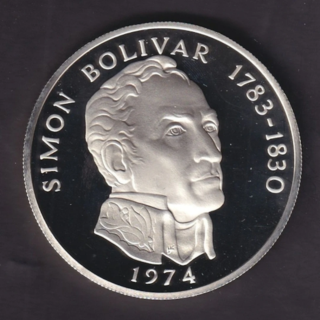1974 Republic of Panama Silver (.925) Proof 20 Balboas coin,...