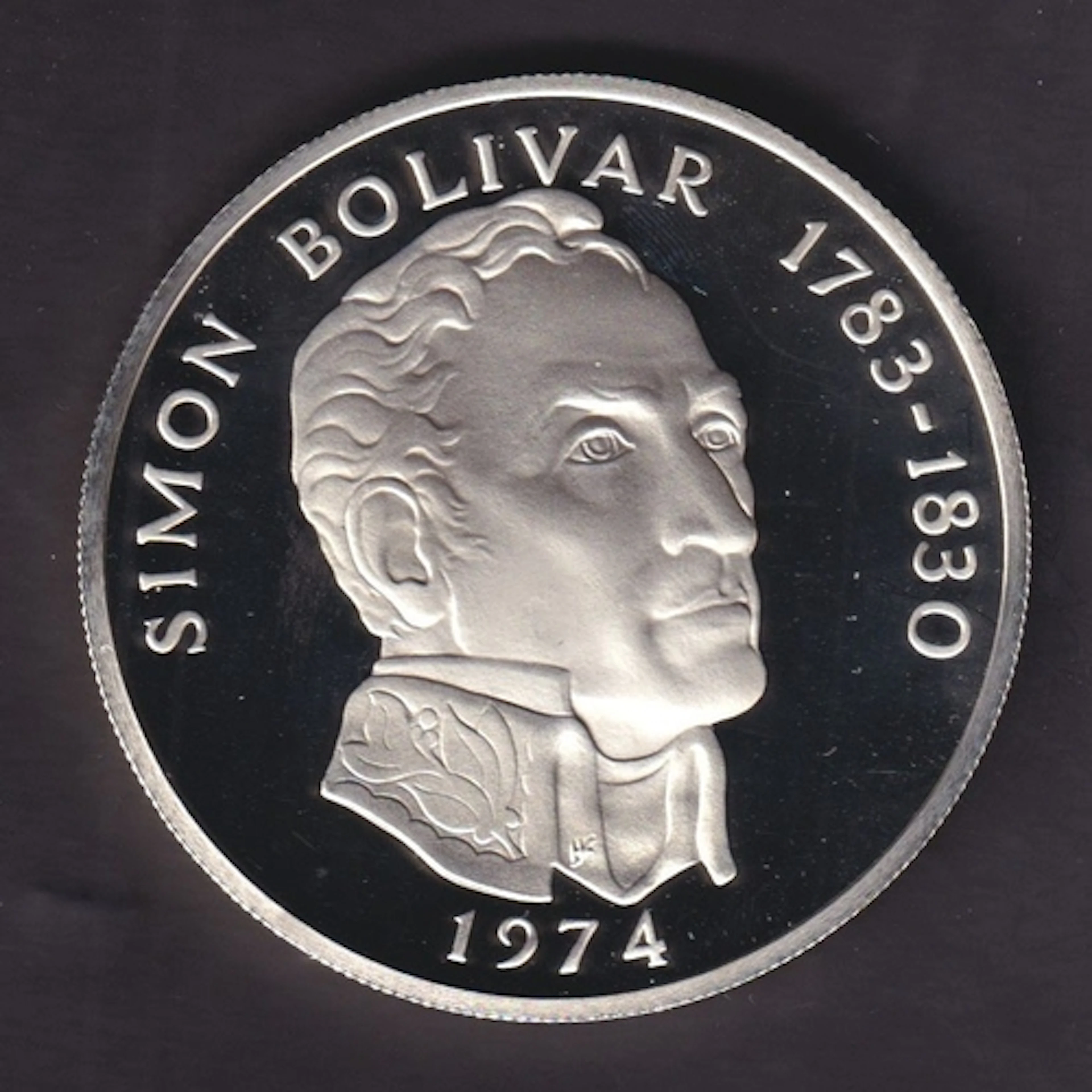 1974 Republic of Panama Silver (.925) Proof 20 Balboas coin,...