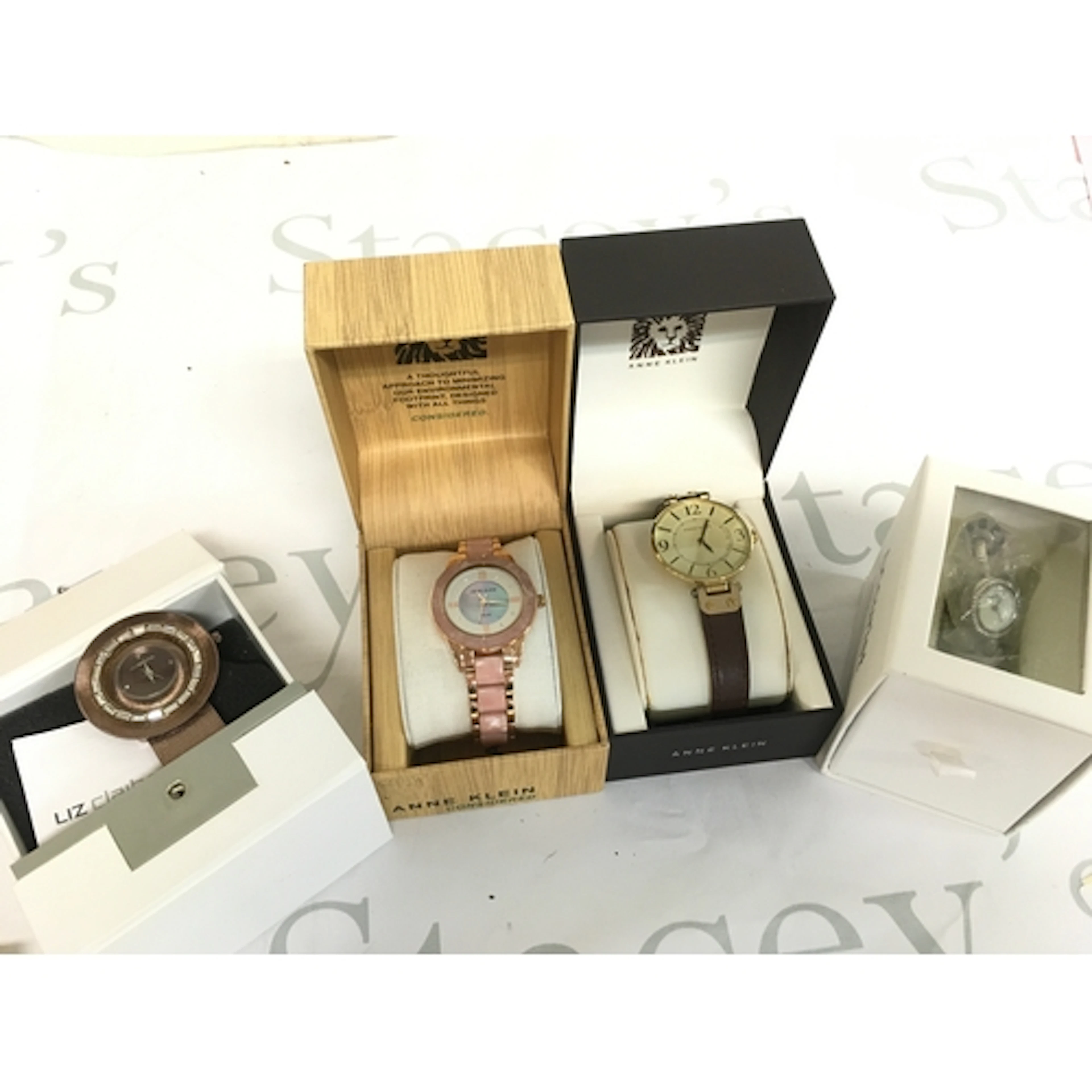 Four watches Anne Klein, Liz Claiborne and Accurist