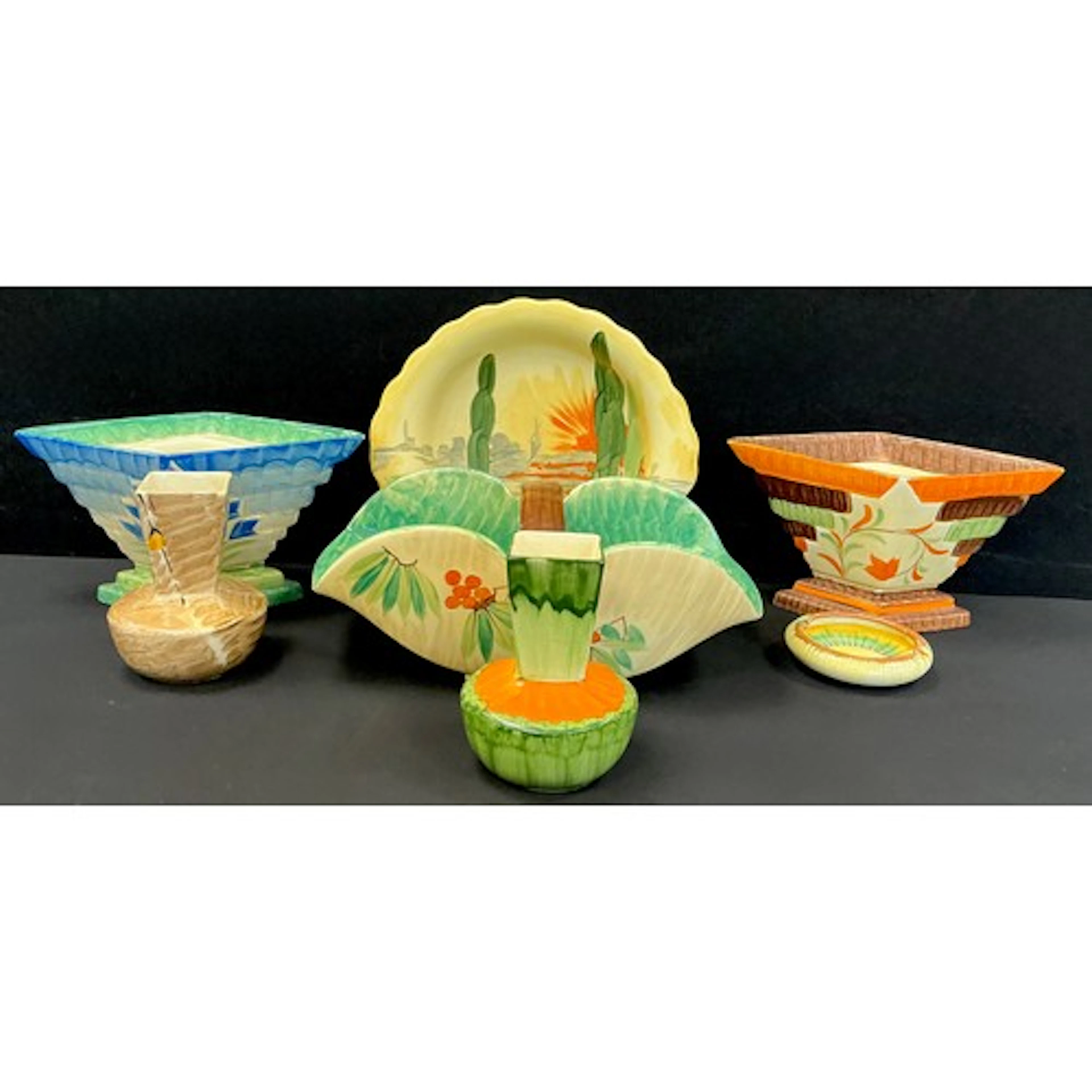 A collection of Myott and Sons decorative ceramics including...