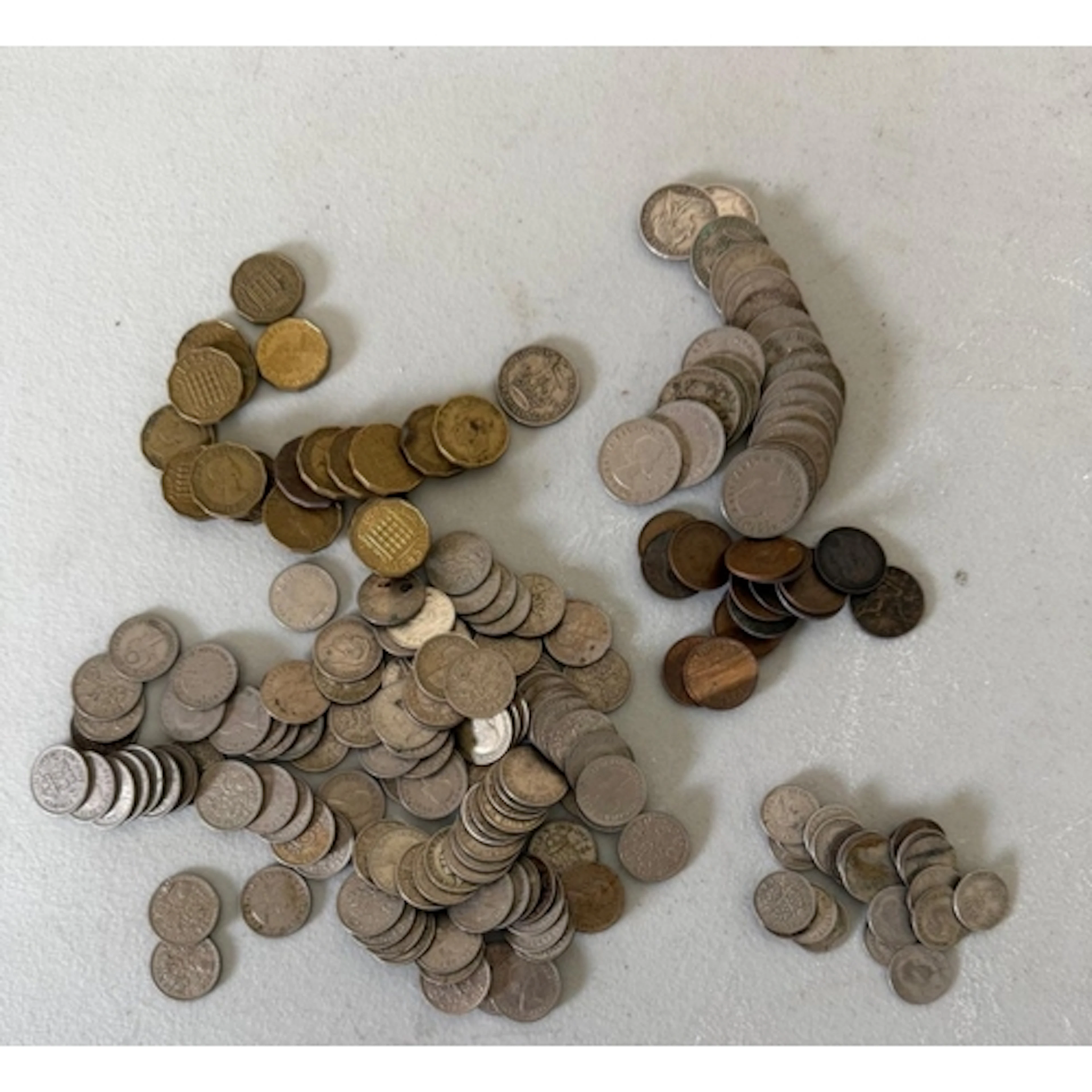 A selection of coins, various countries including Great Brit...