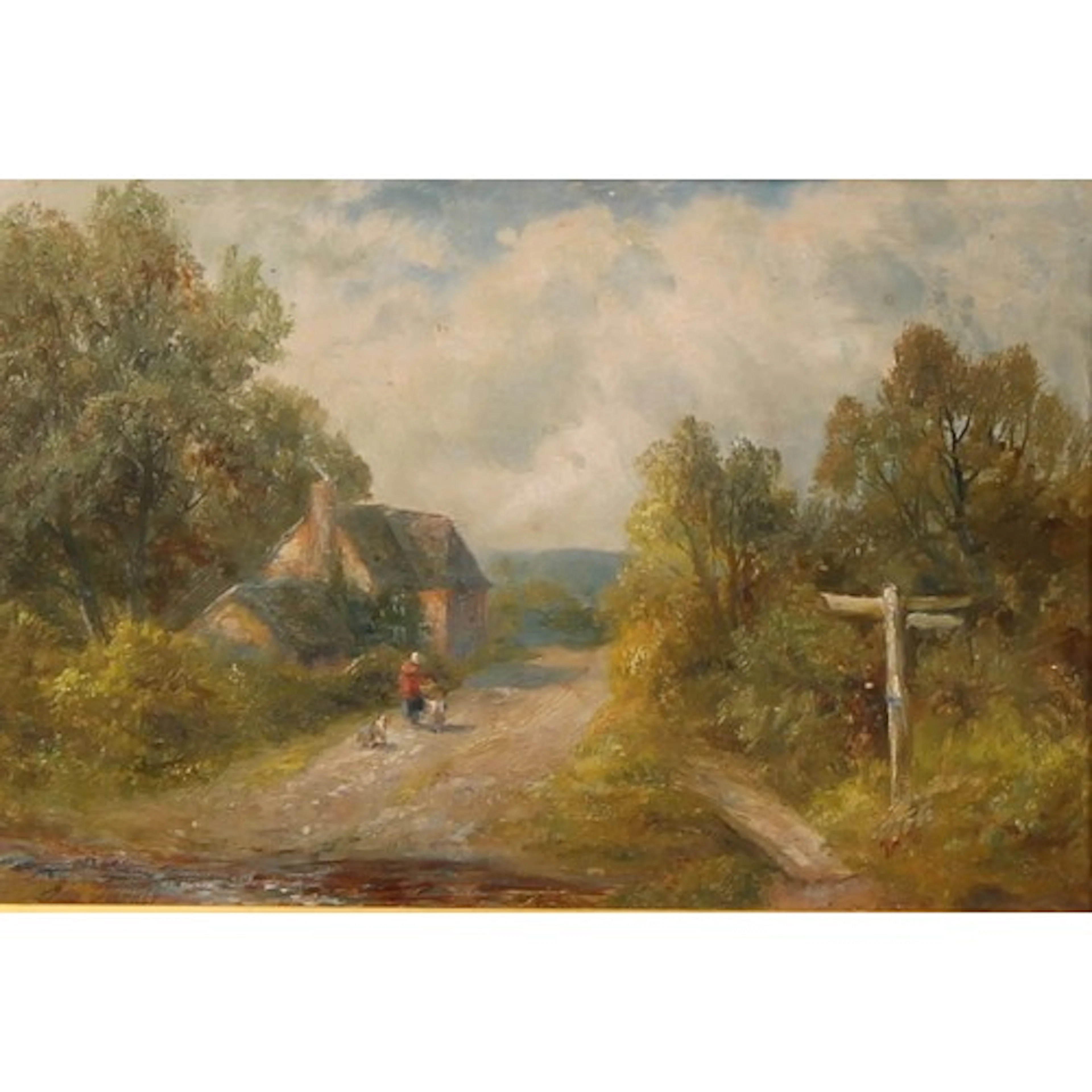 George Turner (1841-1910) A Brook Near Mercaston, Derbyshire...