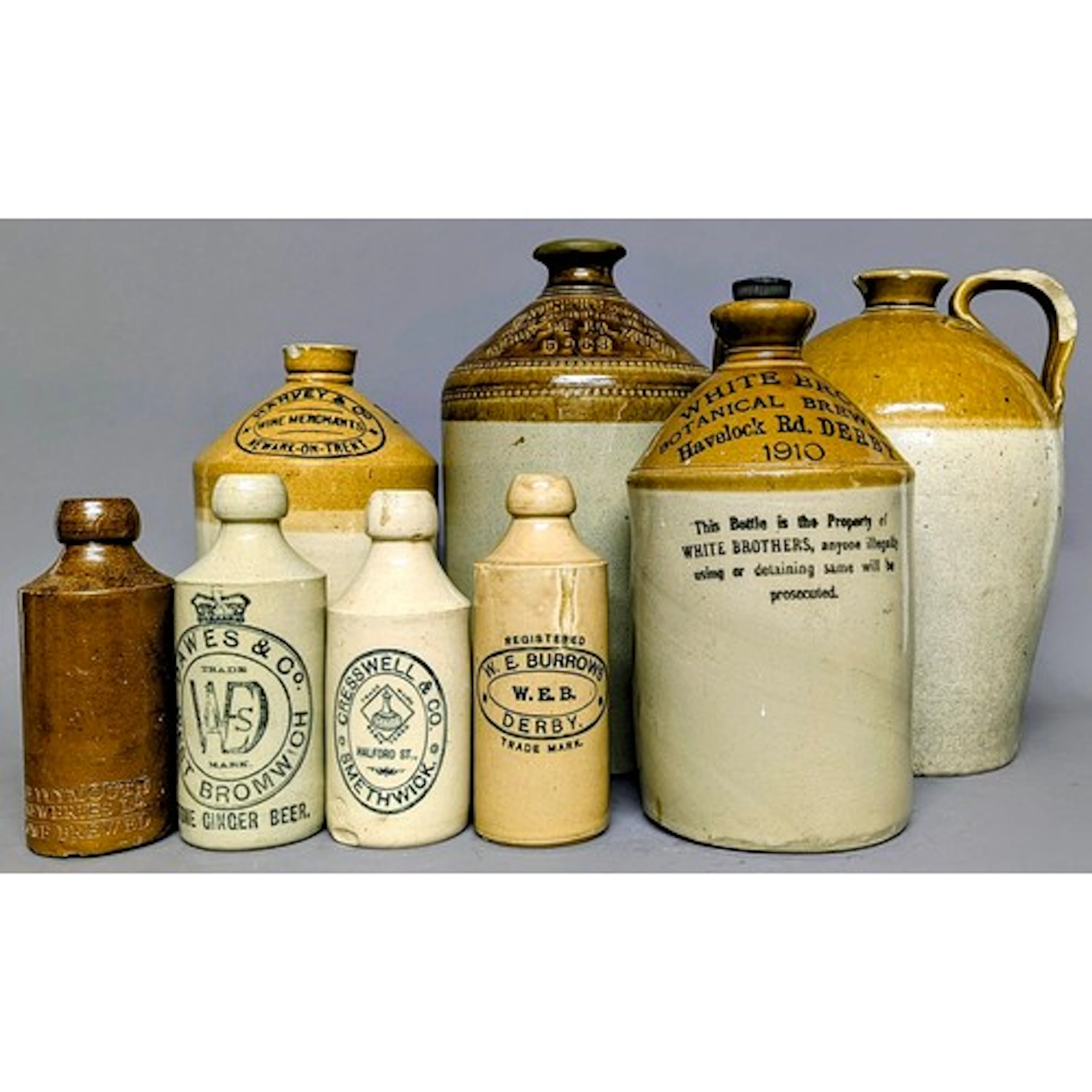 Advertising - Breweriana - a honey glazed stoneware ginger b...