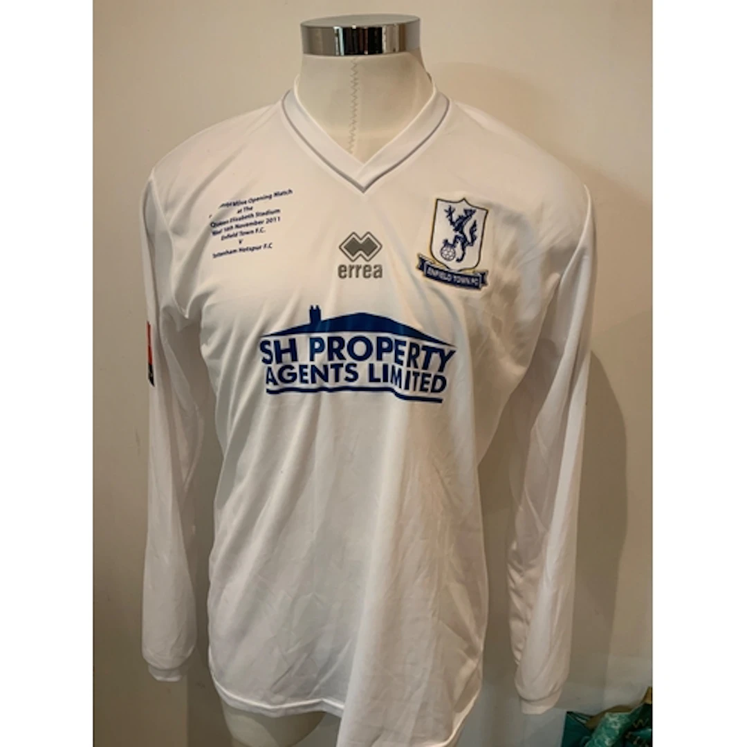 2011 - 2012 Enfield v Tottenham Match Worn Football Shirt: E...
