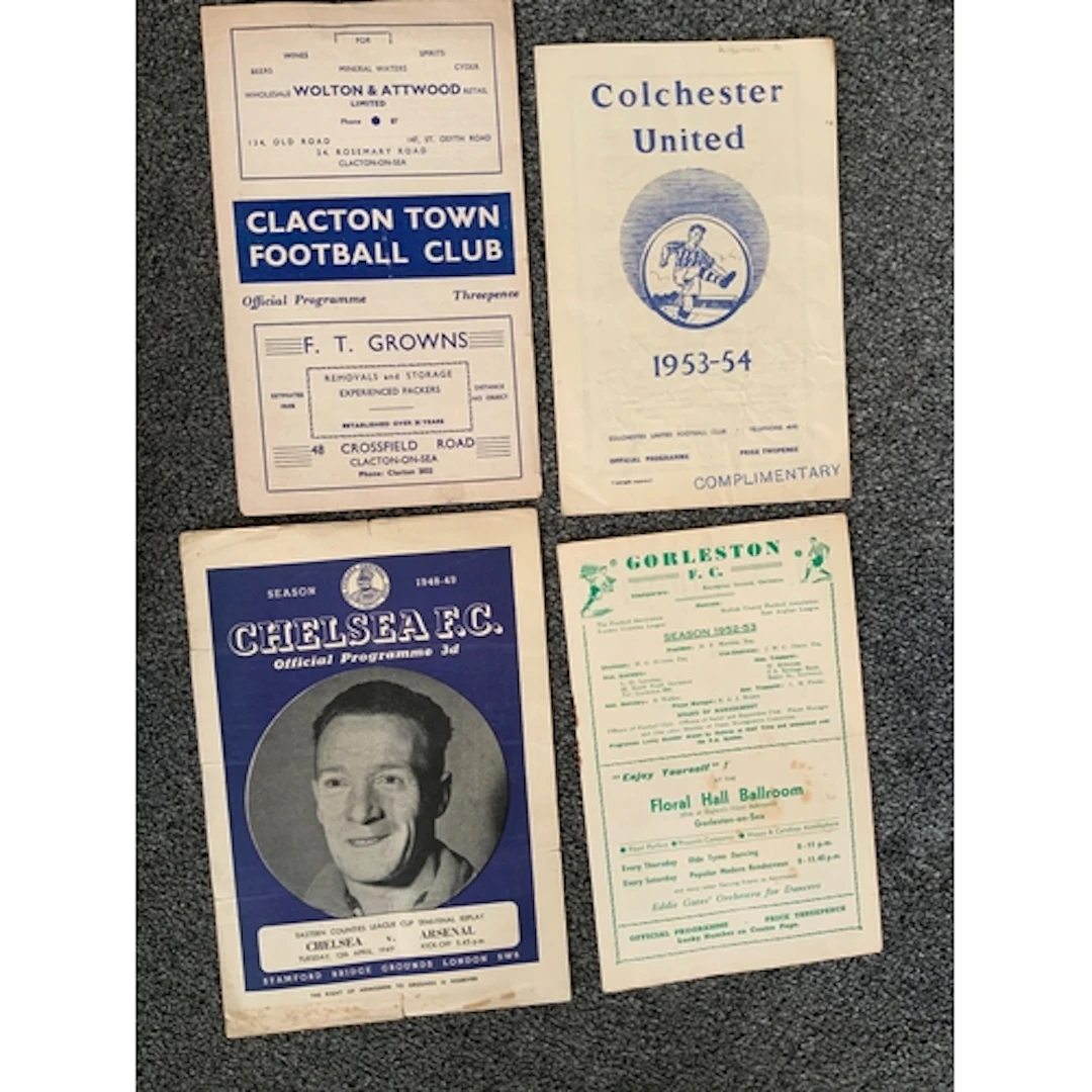 Arsenal Eastern Counties League Away Football Programmes: 48...