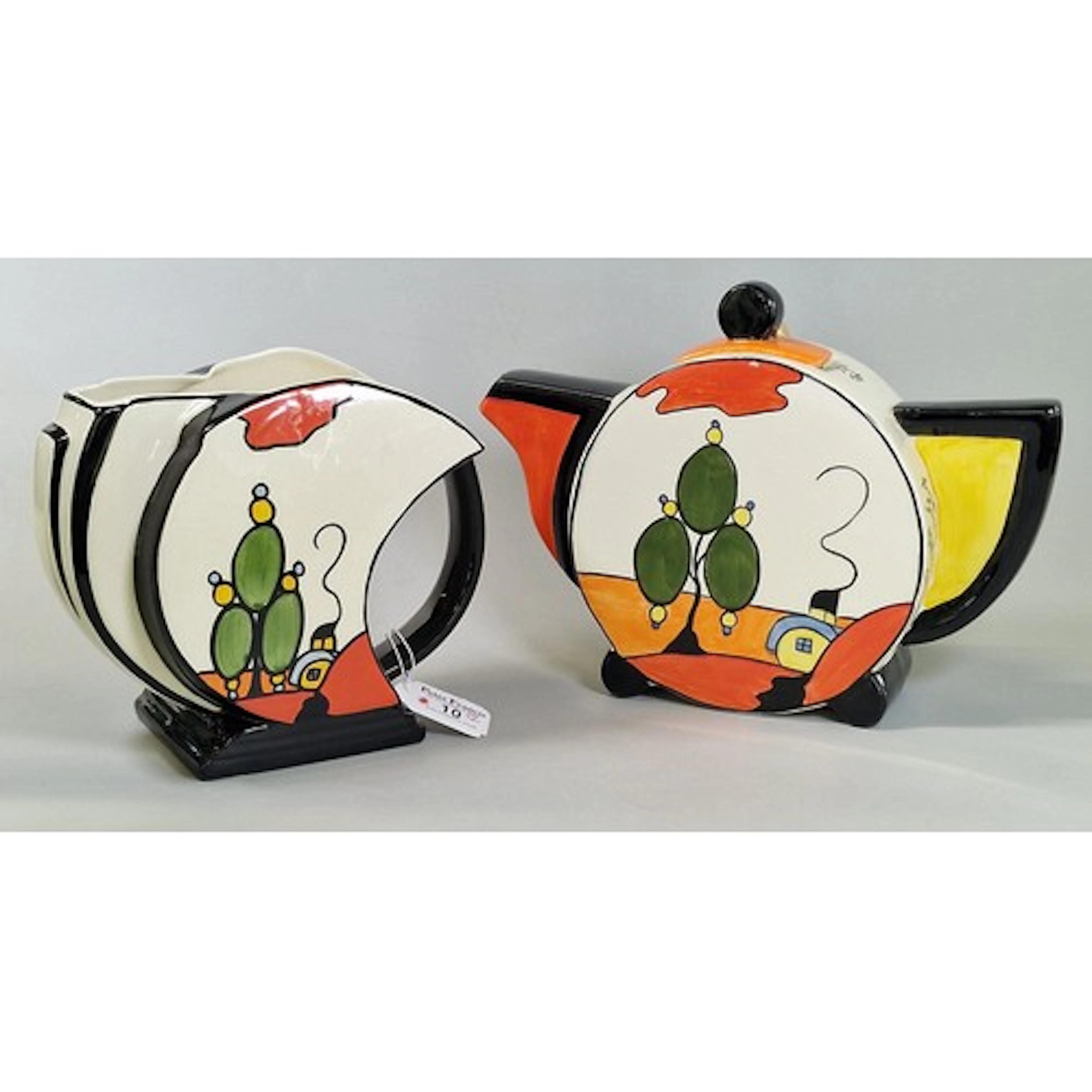 Lorna Bailey, Art Deco style ceramic teapot in the the 'Mars...