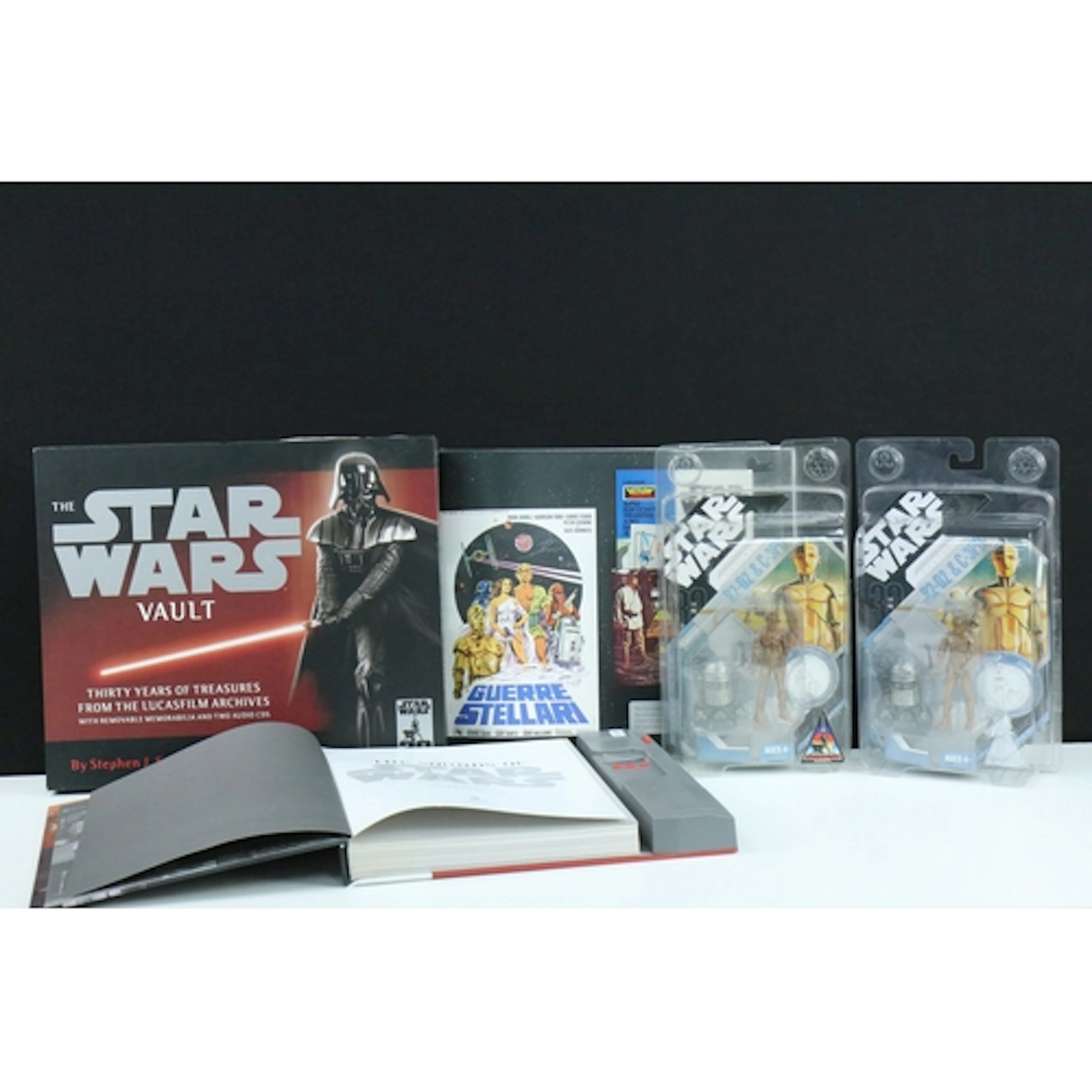 Star Wars - Two carded Hasbro Concept R2-D2 & C3PO figures f...