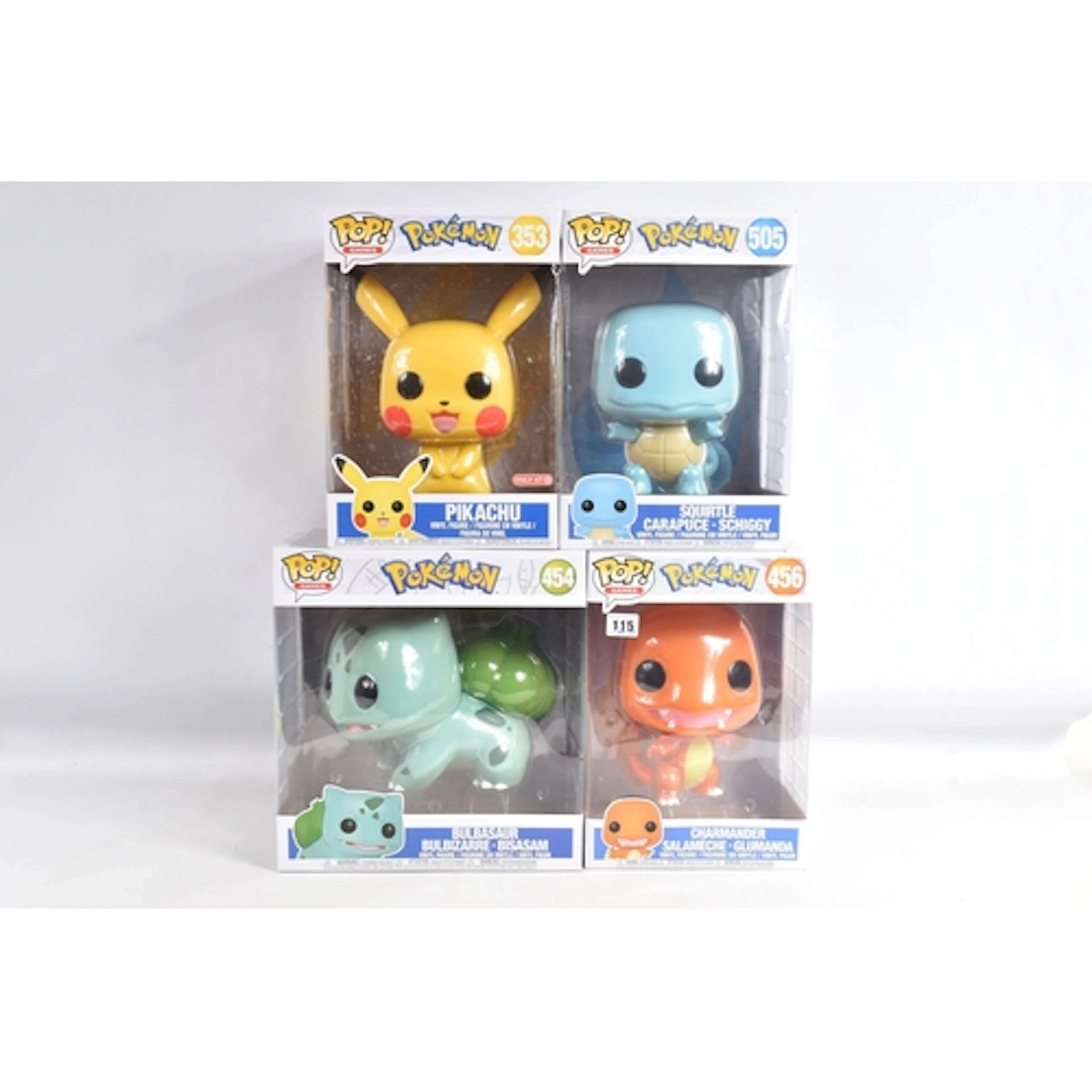 FOUR BOXED FUNKO POP GAMES POKÉMON VINYL FIGURES, to includ...