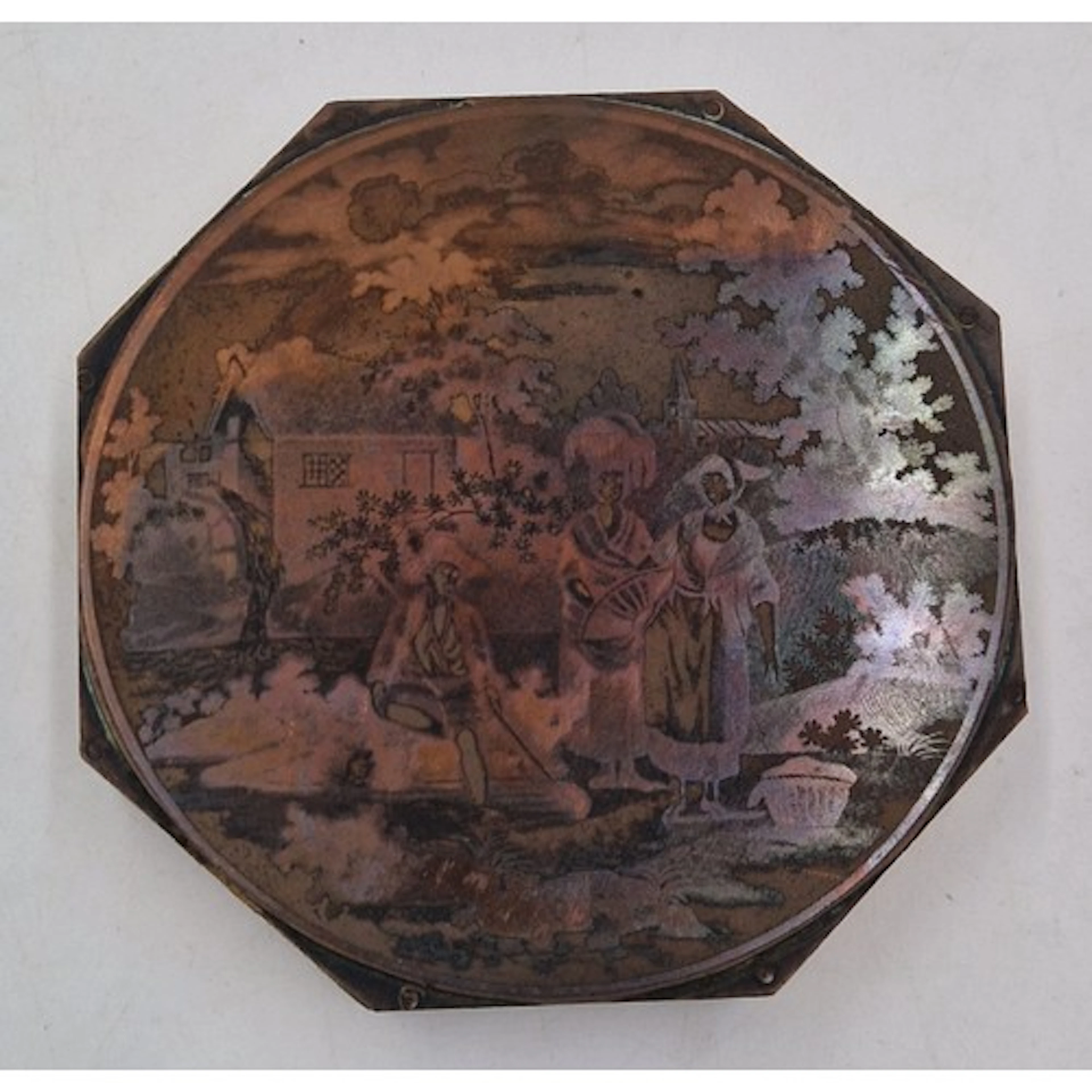 An early 19th century hand-engraved copper-plate, c. 1820. I...