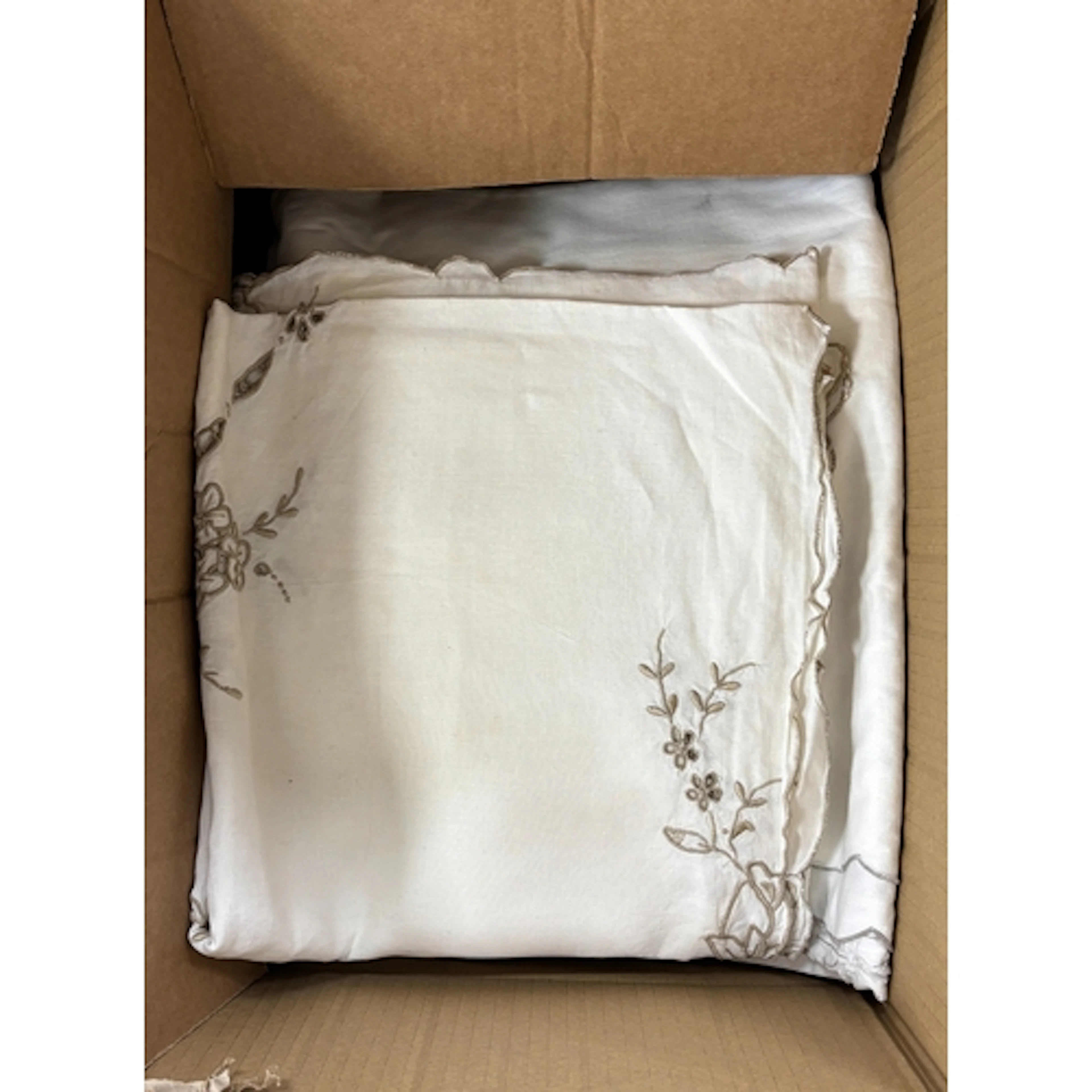 A quantity of assorted embroidered and crochet table linen, ...