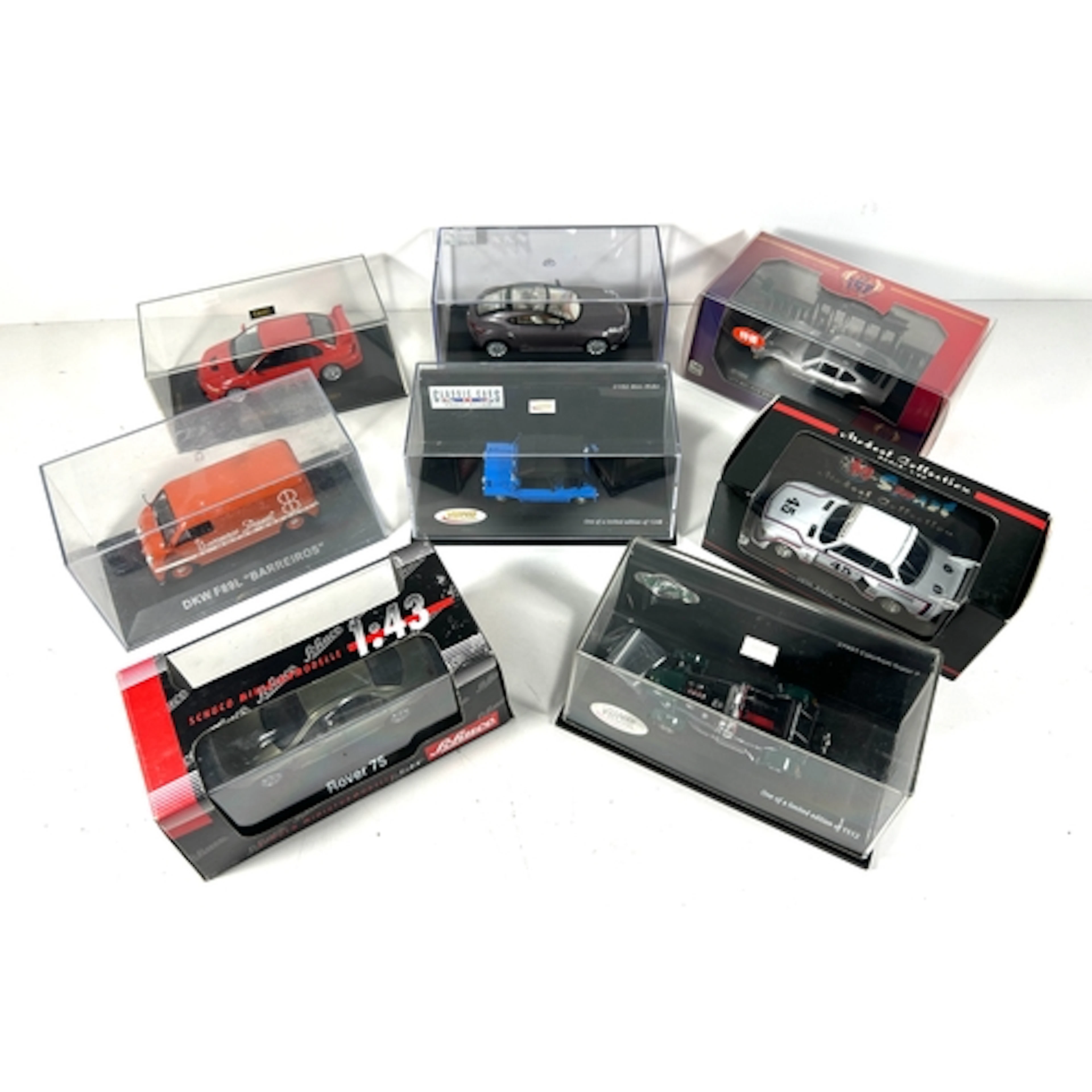 15 various makes. Autoart- Jaguar XKR. Minichamps Aston Mart...