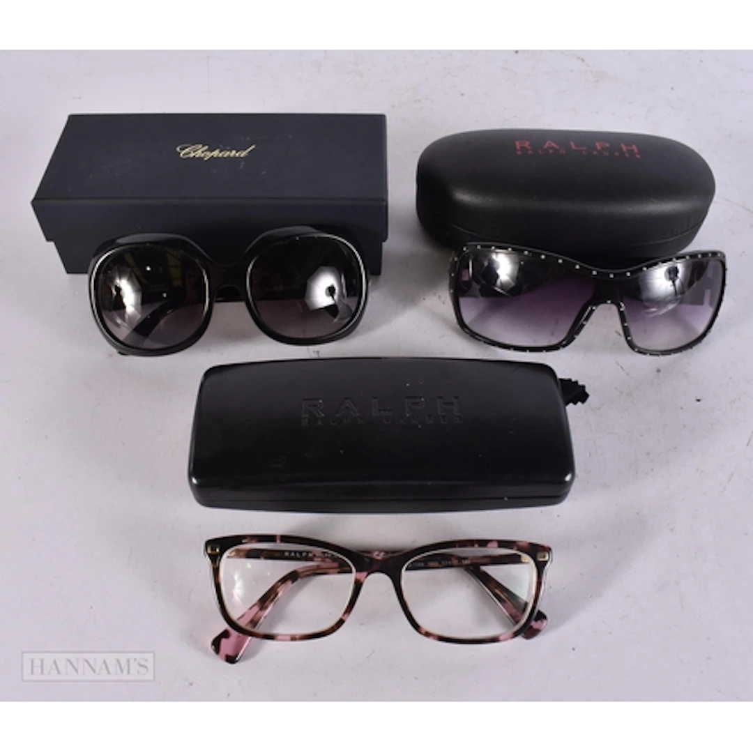Ralph Lauren & Chopard Branded Designer Sunglasses Inc Cases...