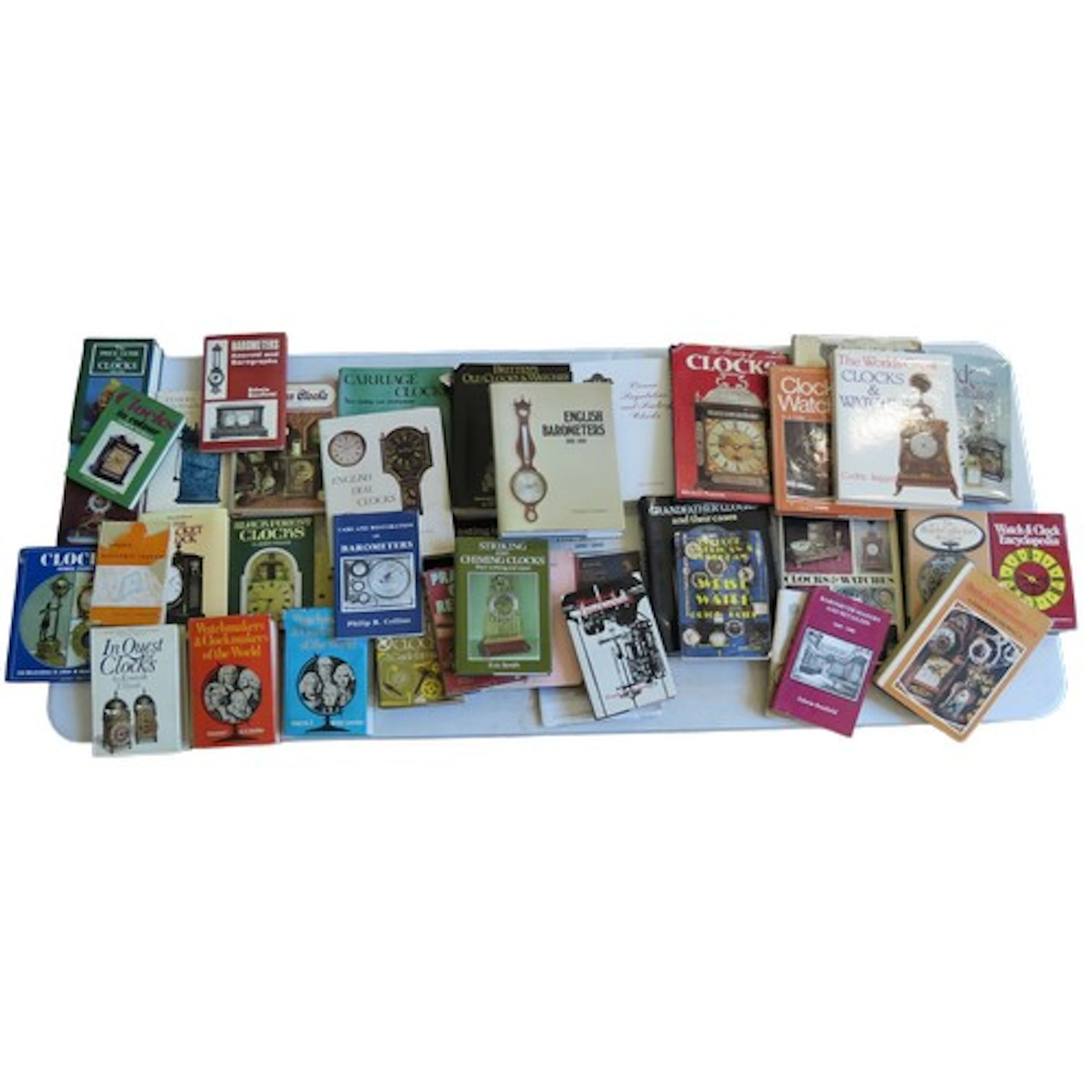 A LARGE COLLECTION OF HARDBACK CLOCK AND WATCH REFERENCE BOO...