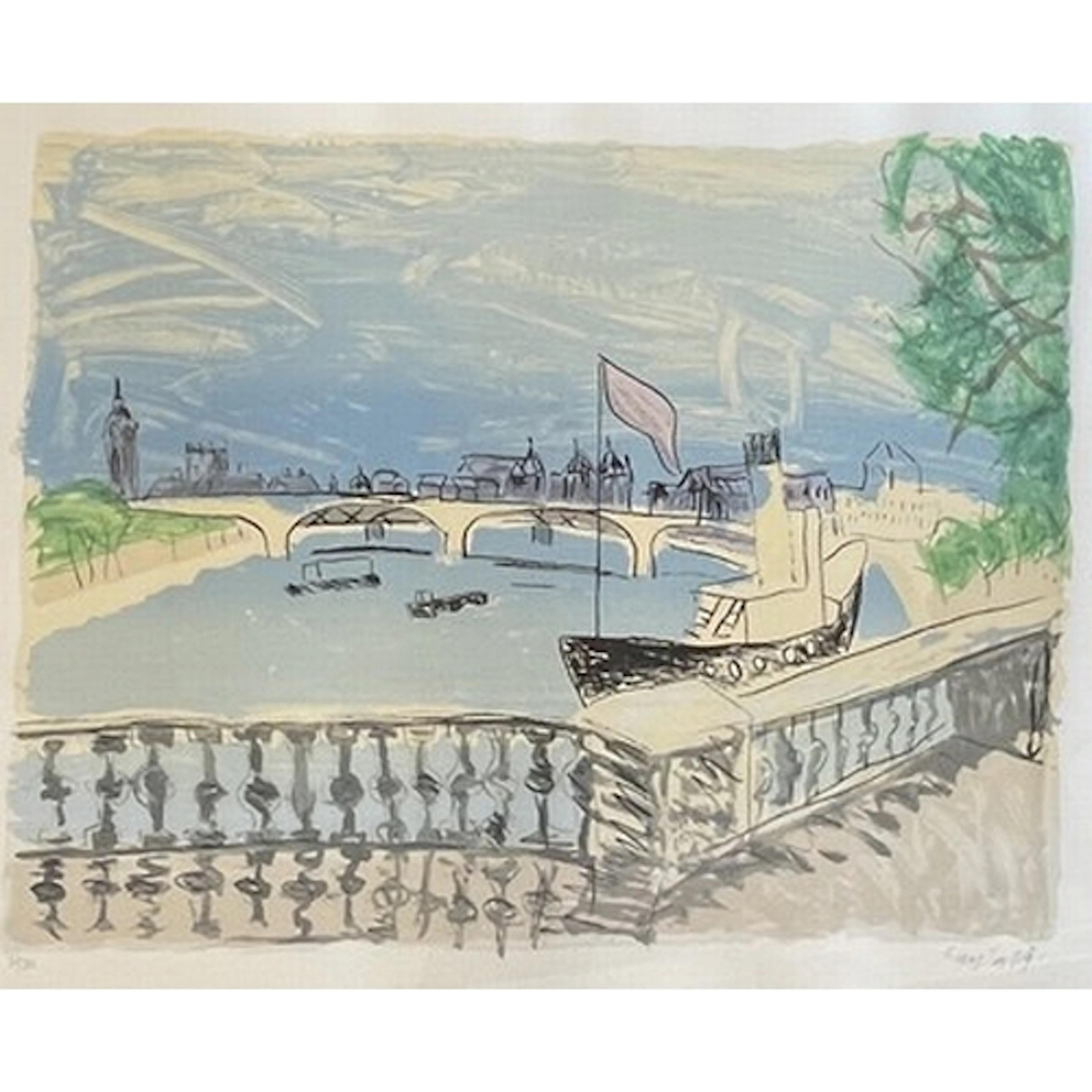 Lucy Jones (British, b. 1955) River, 1994 Screenprint on pap...