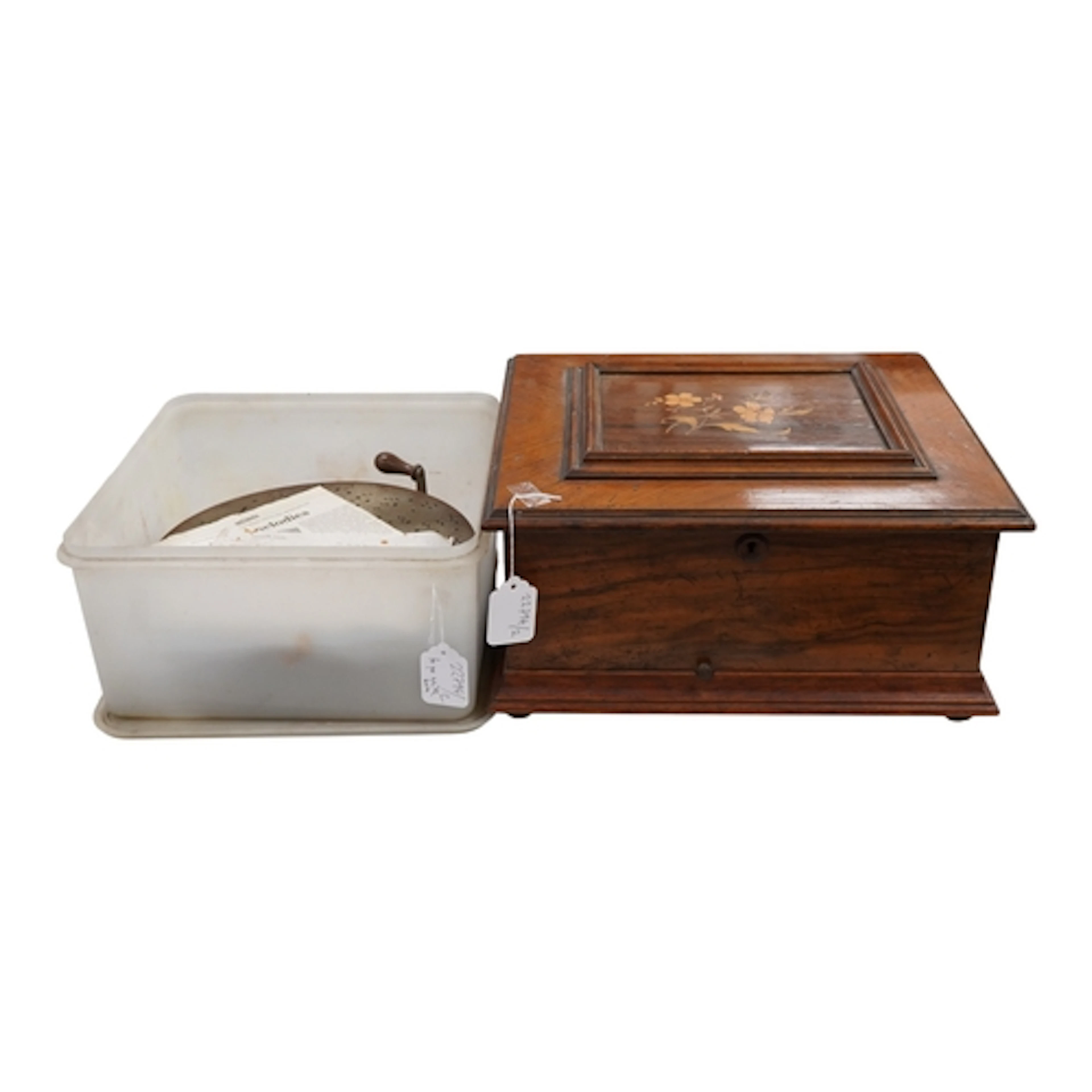 A late 19th / early 20th century marquetry inlaid rosewood S...