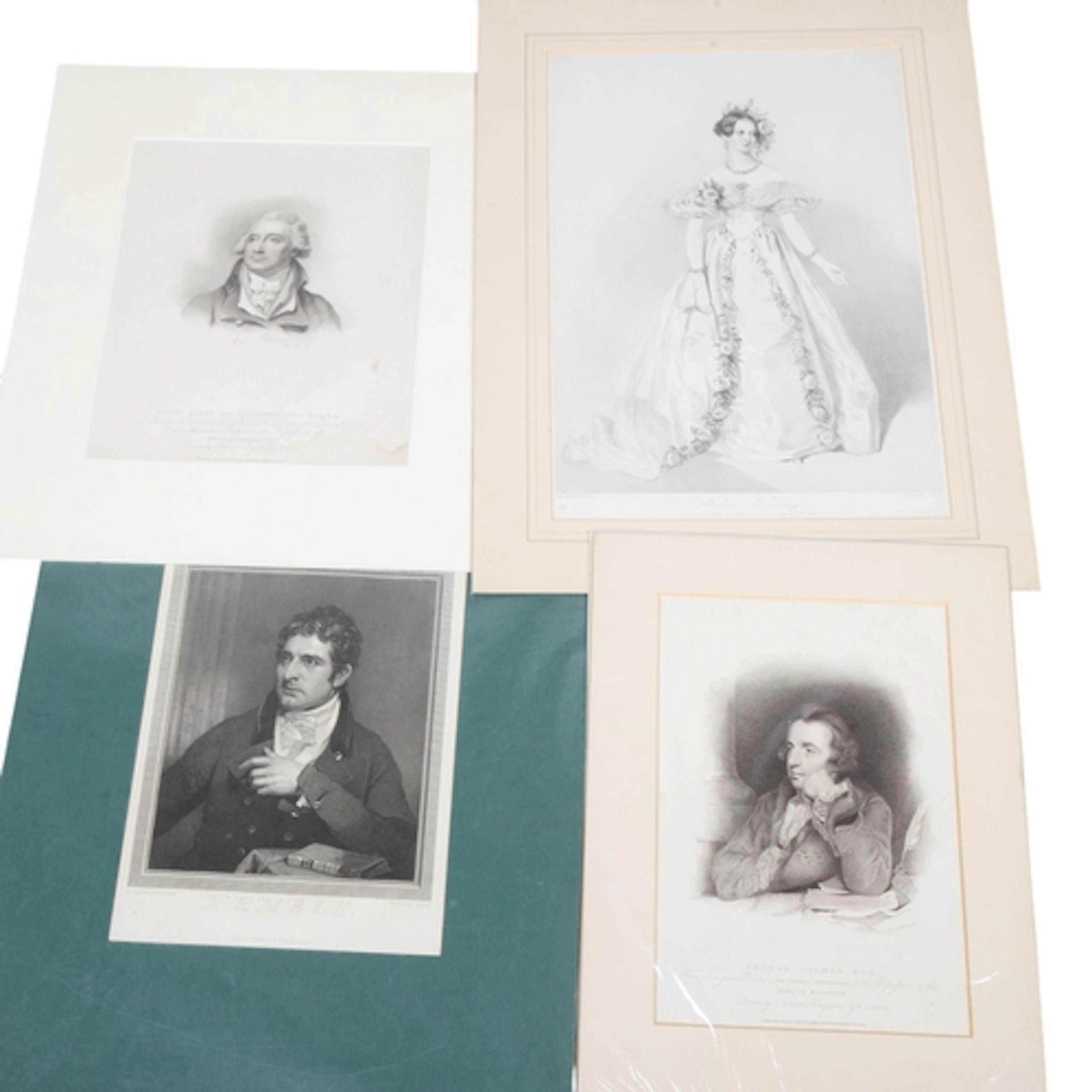 Theatrical portraits. Engraved portrait of John Philip Kembl...