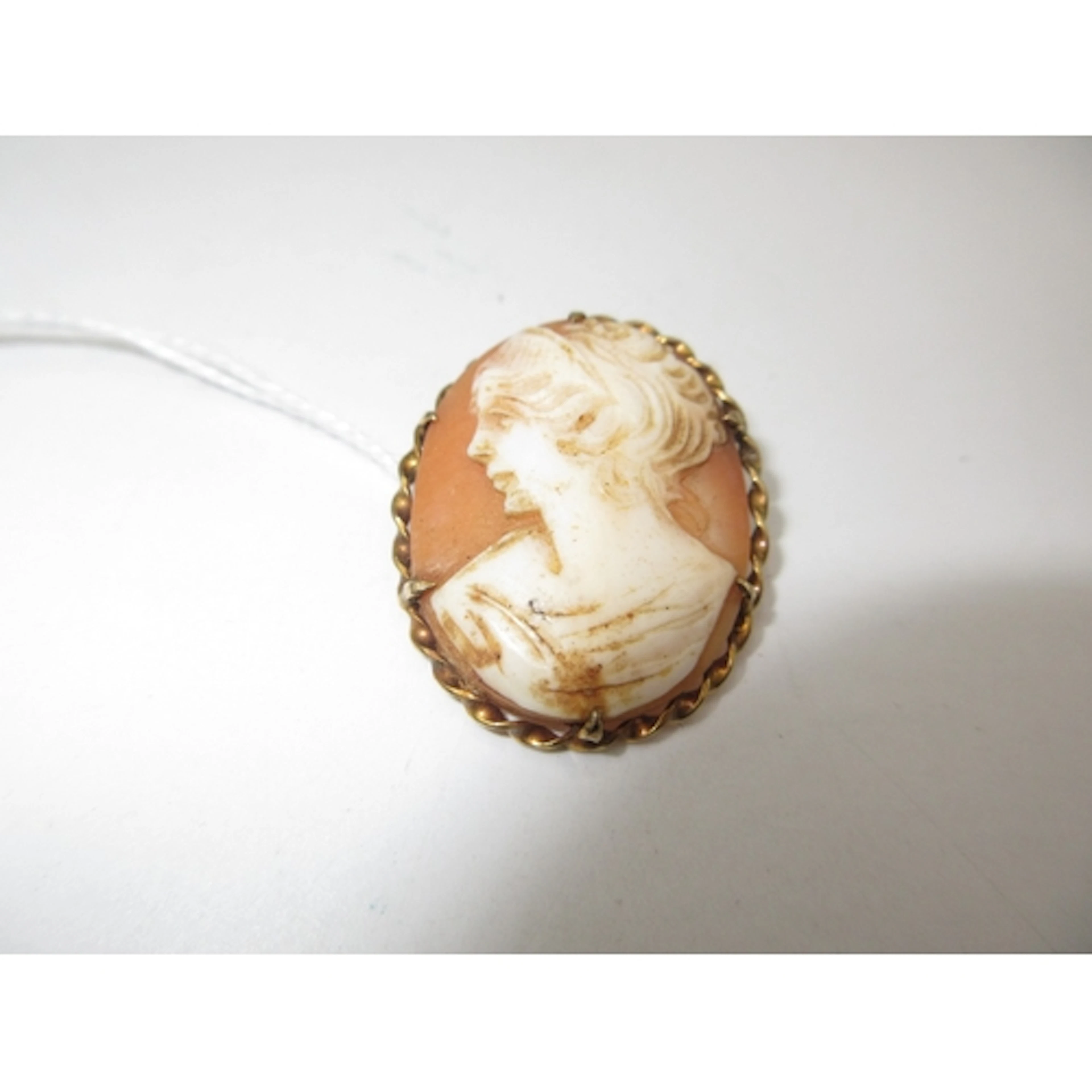 9ct Gold Mounted Cameo Brooch