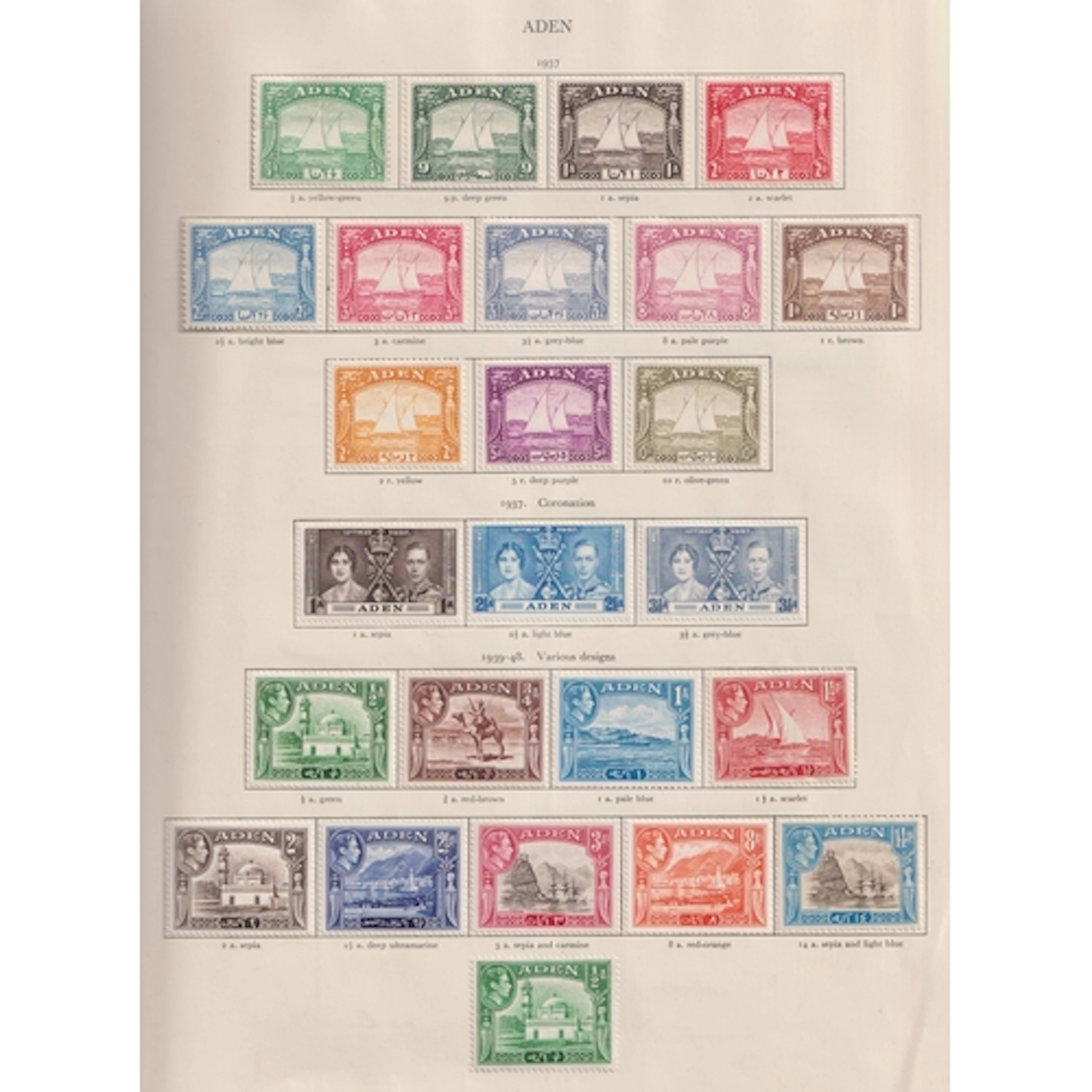 1937/52 Commonwealth mint collection in ‘Crown’ printed albu...