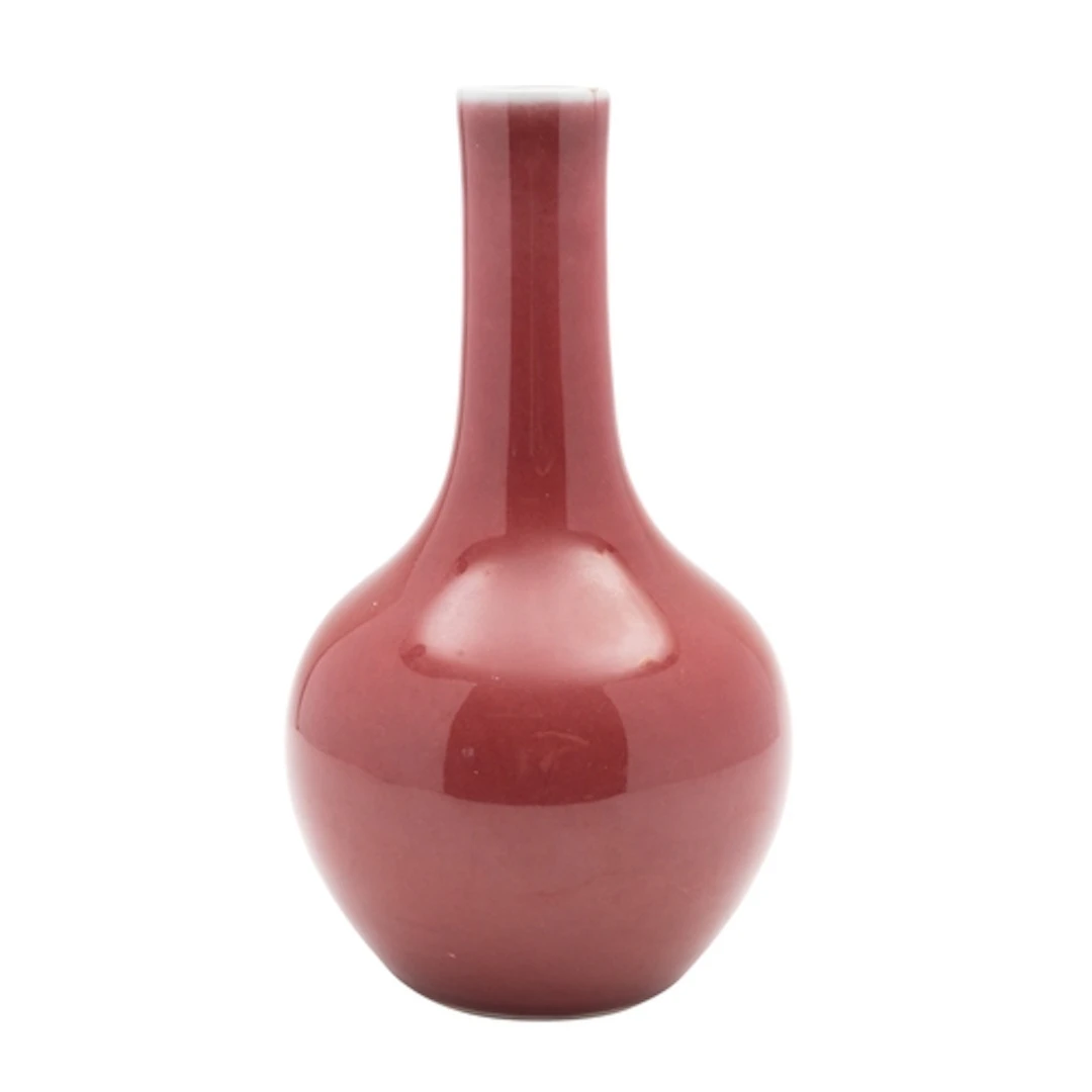 A Chinese porcelain flambé glazed bottle vase, 23cm high, [h...
