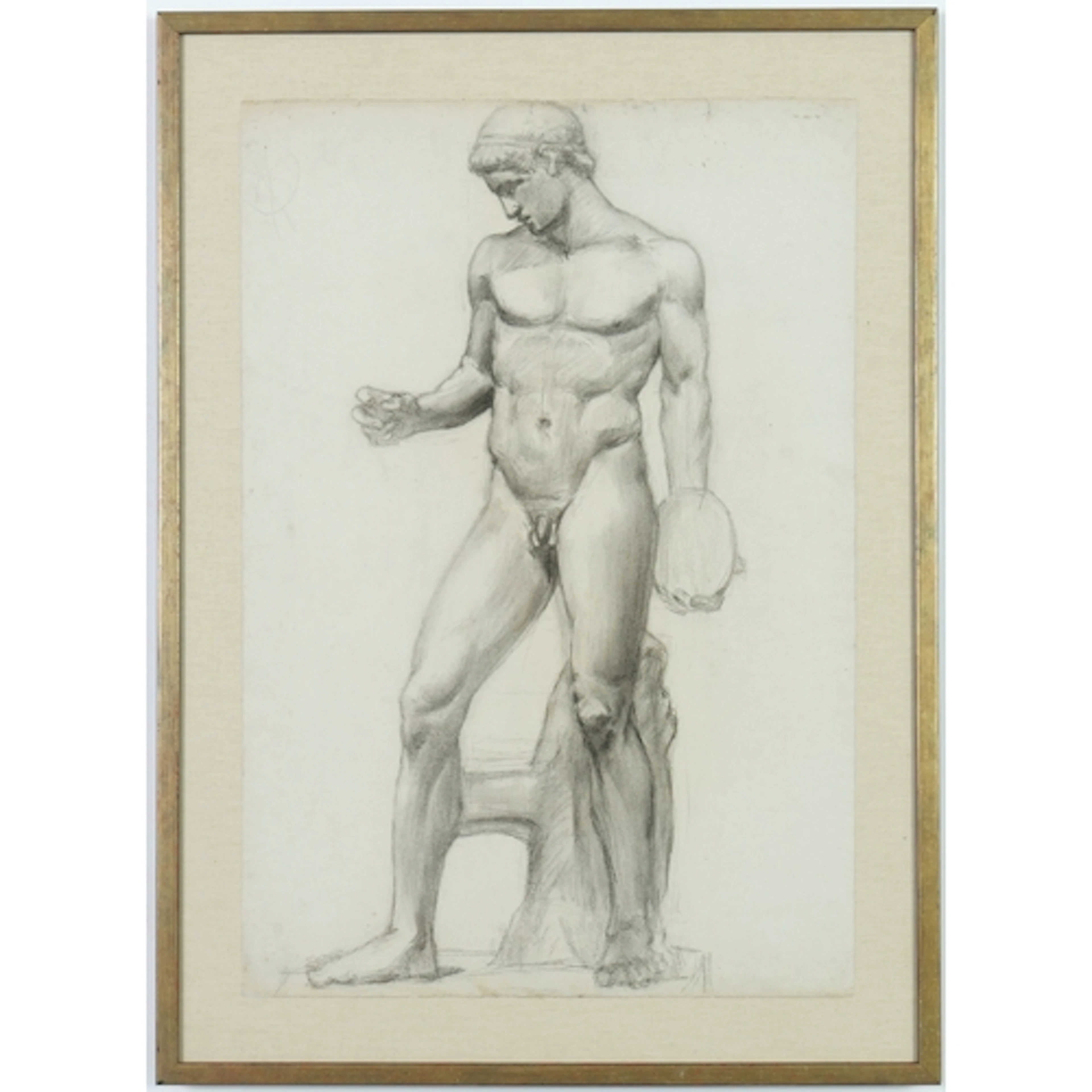 20TH CENTURY FRENCH SCHOOL: CLASSICAL NUDE FIGURE, CIRCA 192...