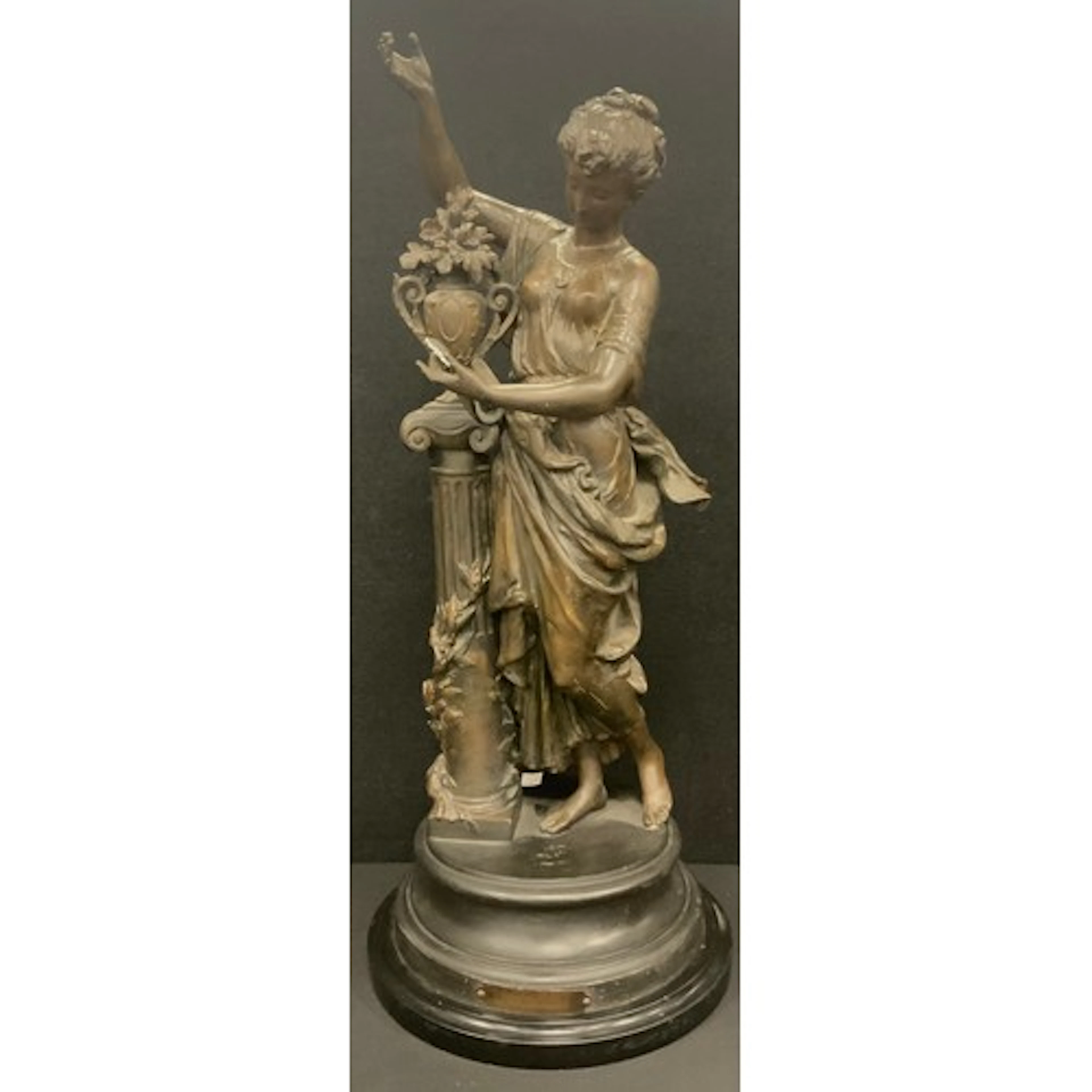 After Mathurin Moreau (1812-1912), a bronzed metal figure, L...