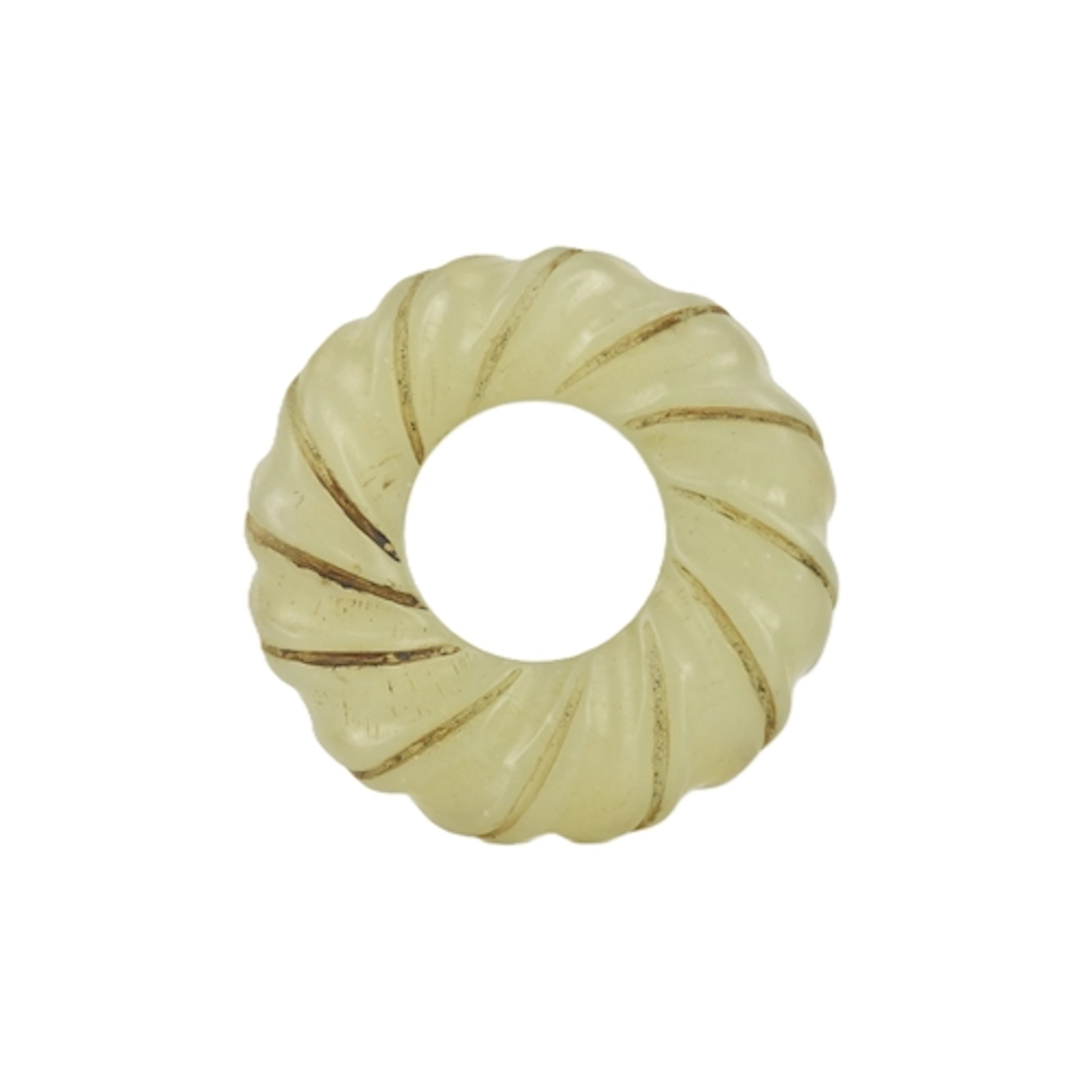 A Chinese celadon jade bi disc, Qing dynasty, of circular fo...