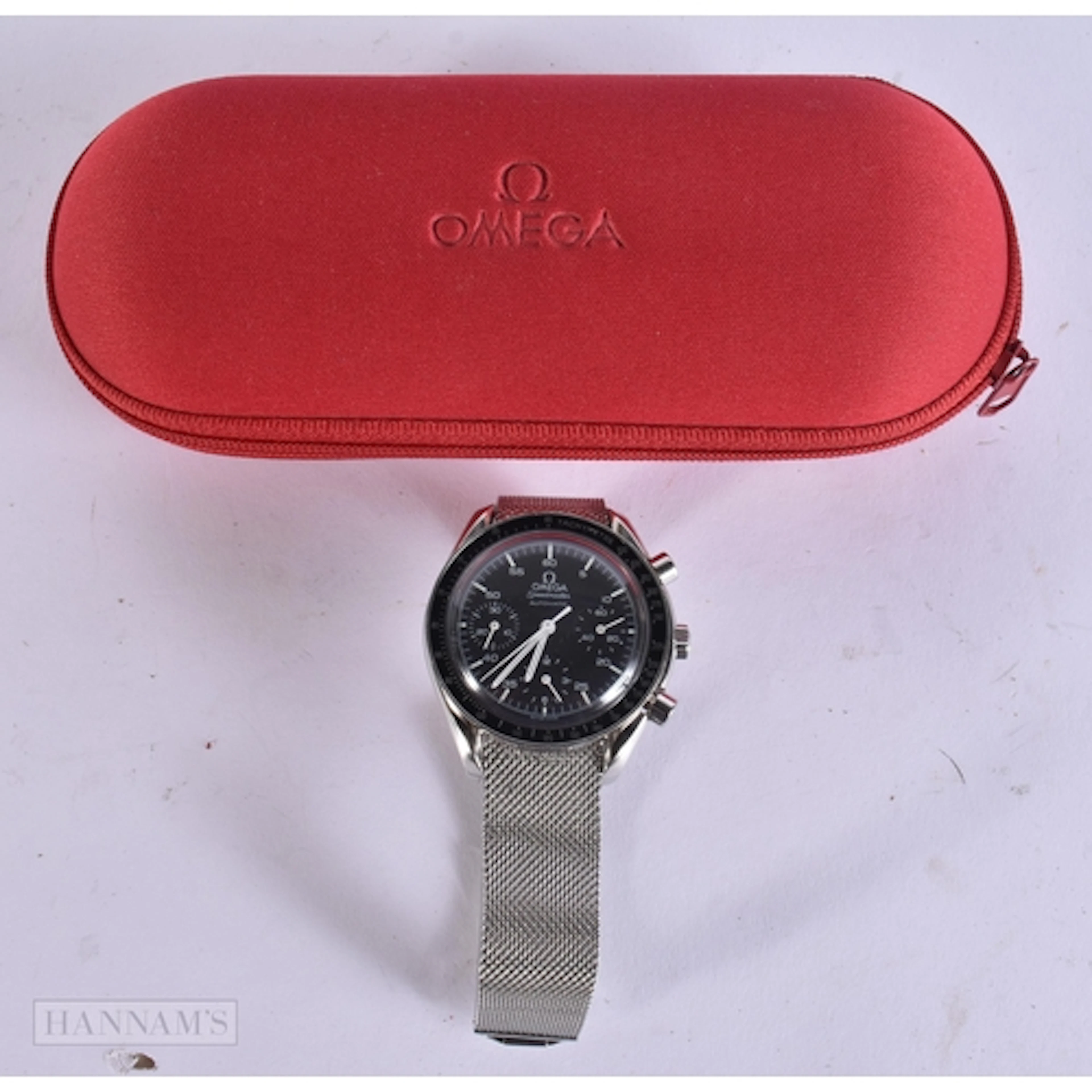 A LOVELY OMEGA SPEEDMASTER AUTOMATIC WRIST WATCH. Running. 3...