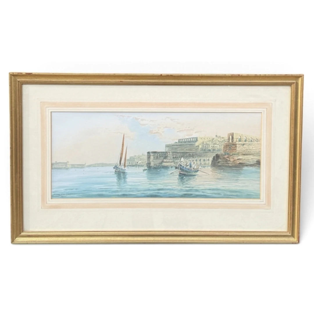 VINCENZO D'ESPOSITO (MALTESE 1886-1946): VIEW OF MALTESE COA...
