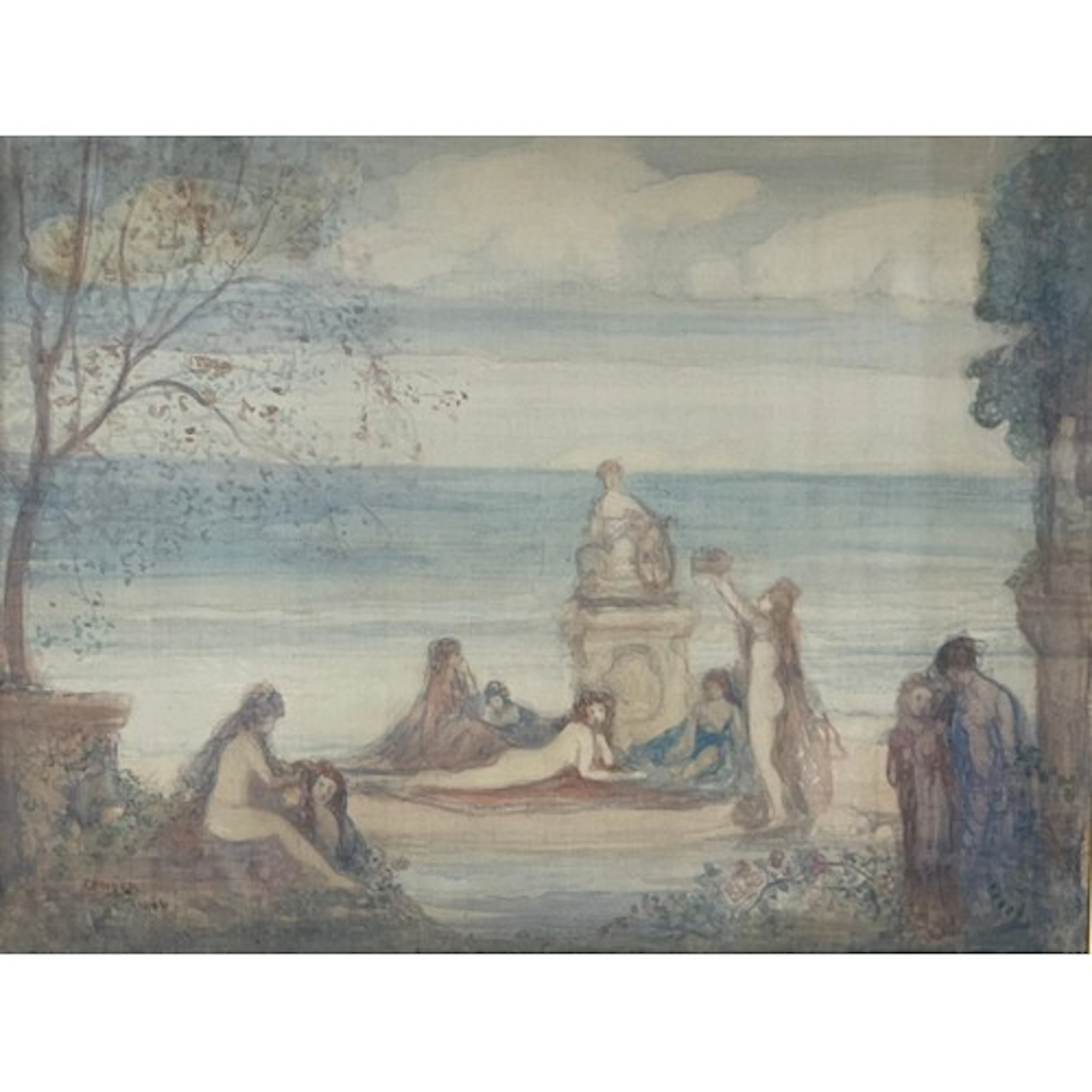 Charles Edward Conder (1868-1909) The Bacchalanian Offering,...