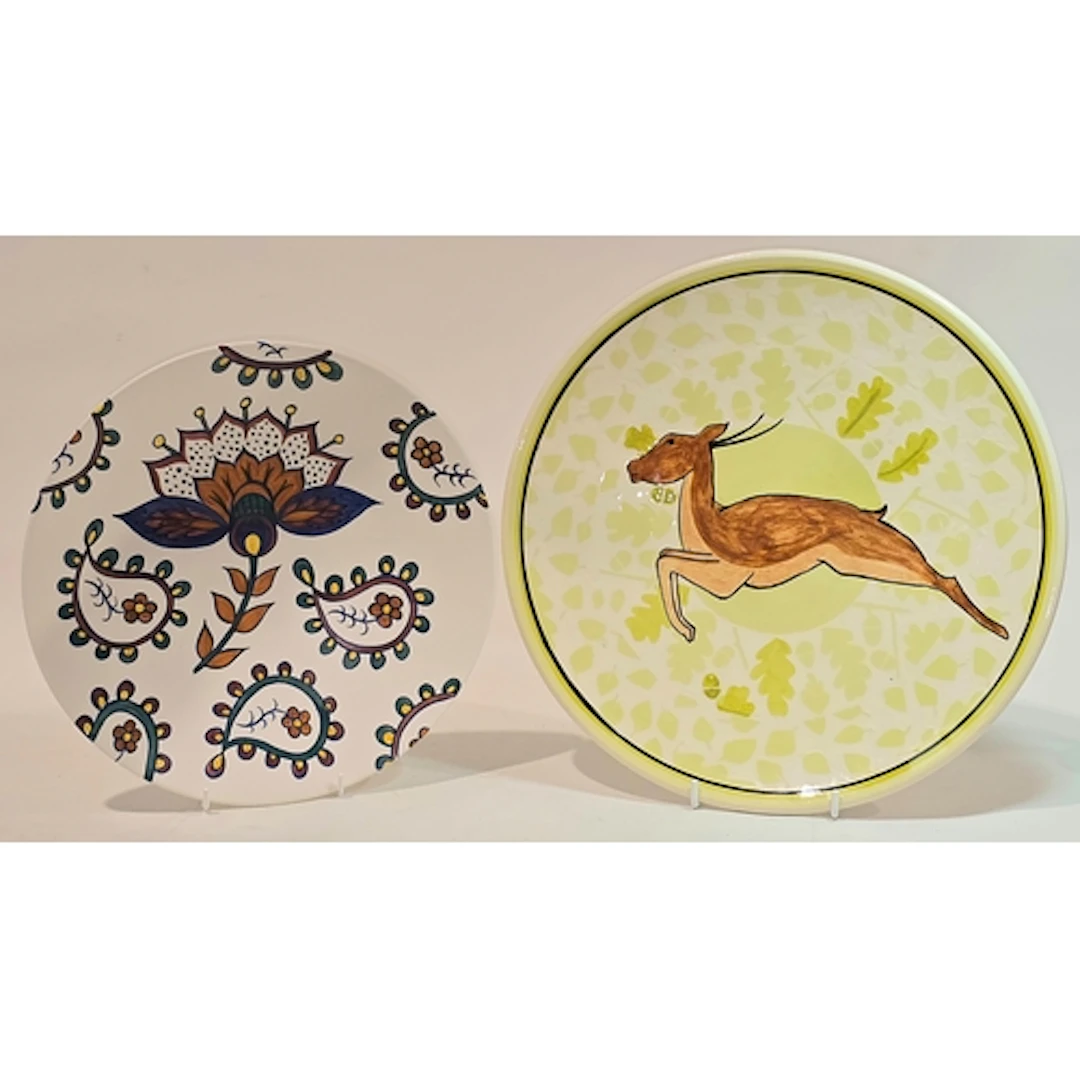 Poole Pottery hand thrown and decorated 12.5" dia charger by...
