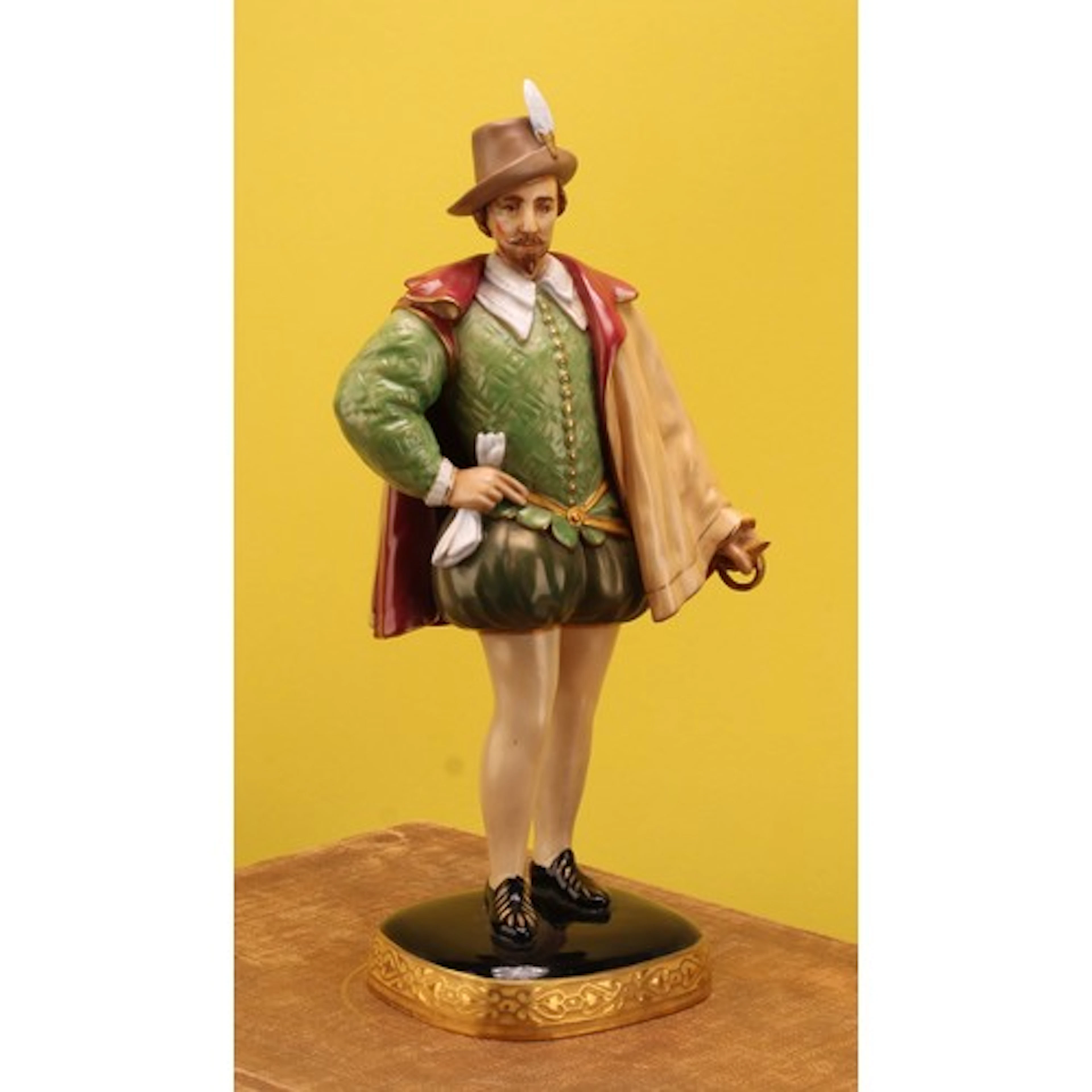 A Royal Worcester figure, Sir Walter Raleigh, after Zaccaro,...