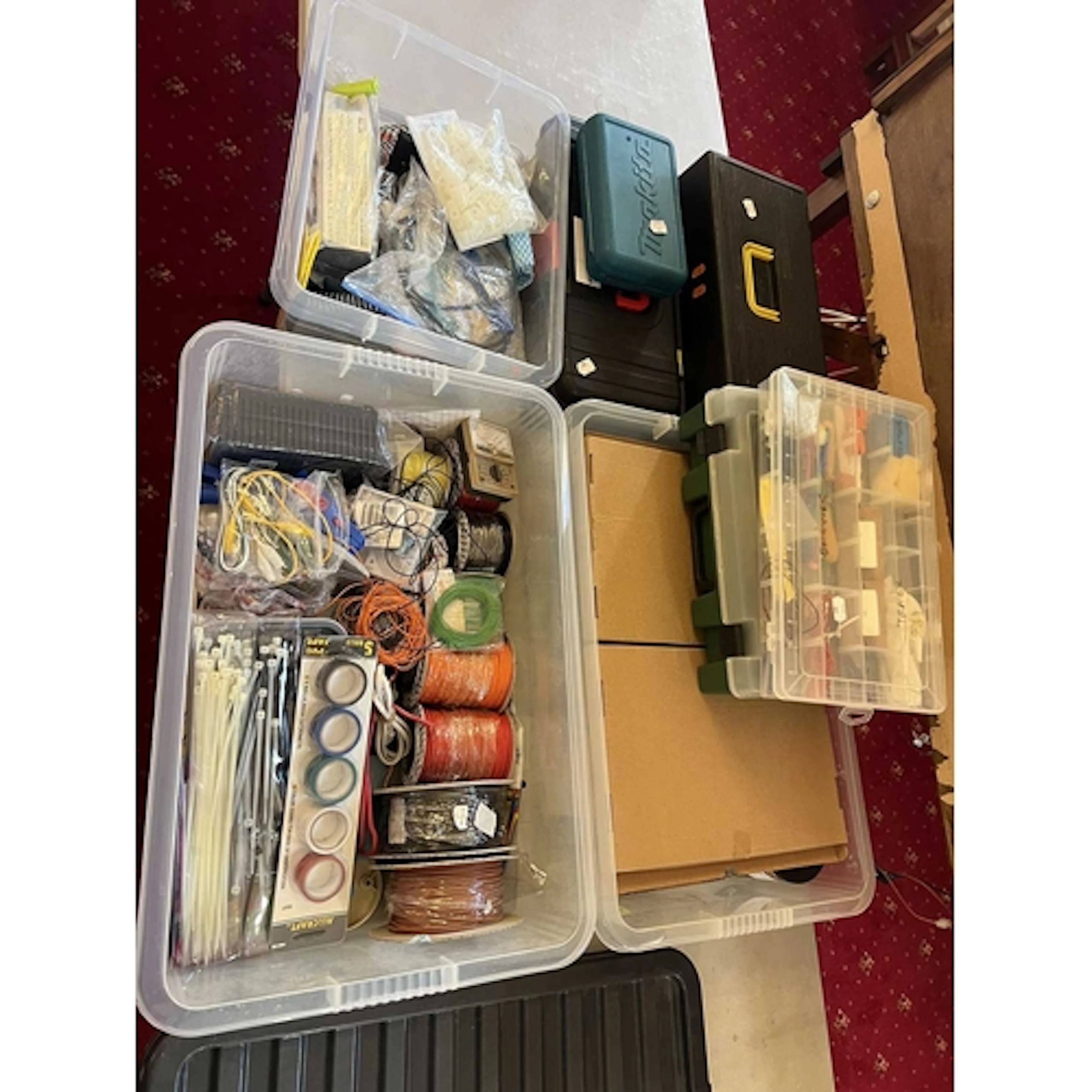 A LARGE QUANTITY OF MODEL RAILWAY ACCESSORIES, TOOLS AND ELE...